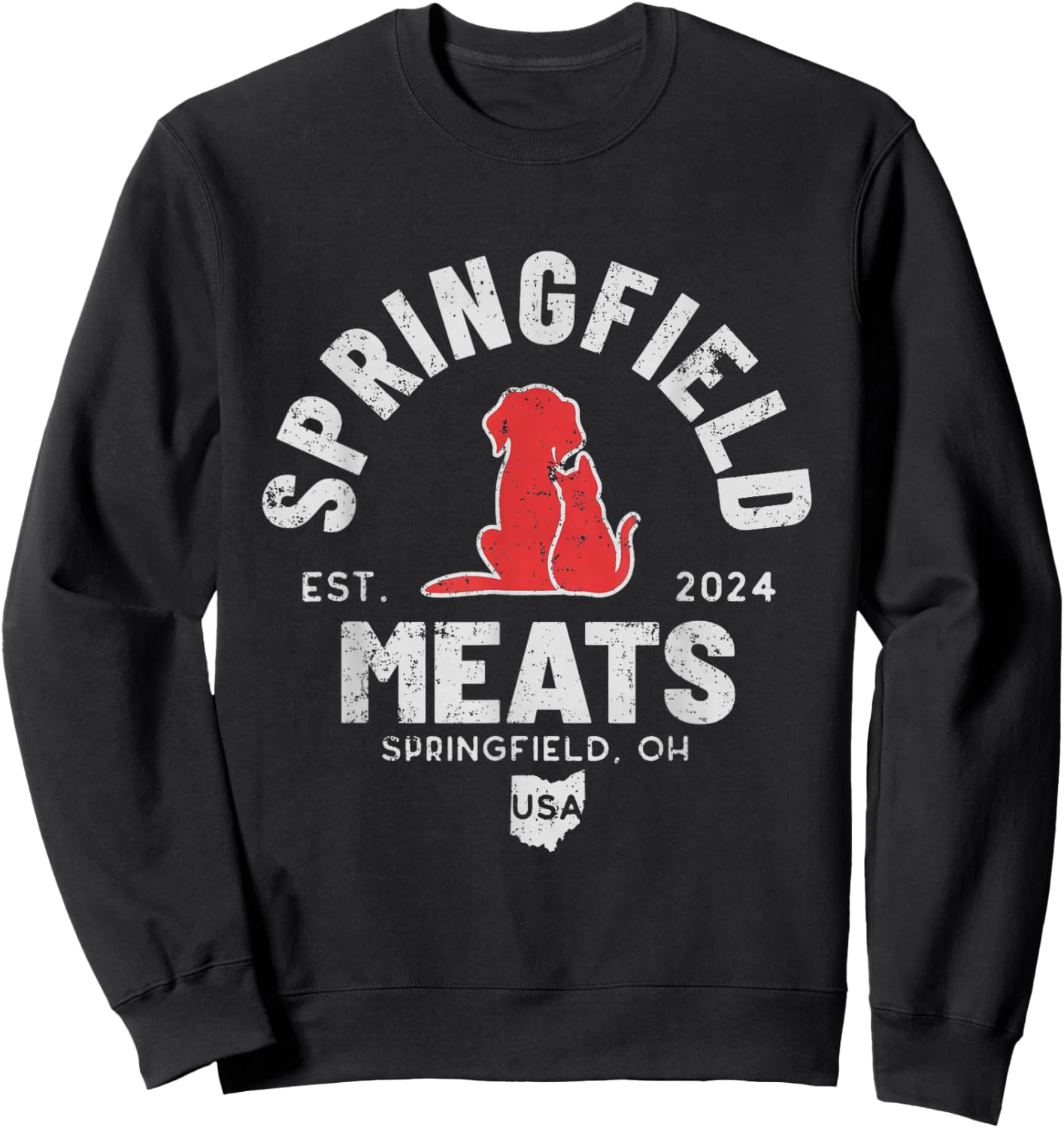 They're Eating The Dogs Springfield Ohio Election Sweatshirt - Sweatshirt | Black