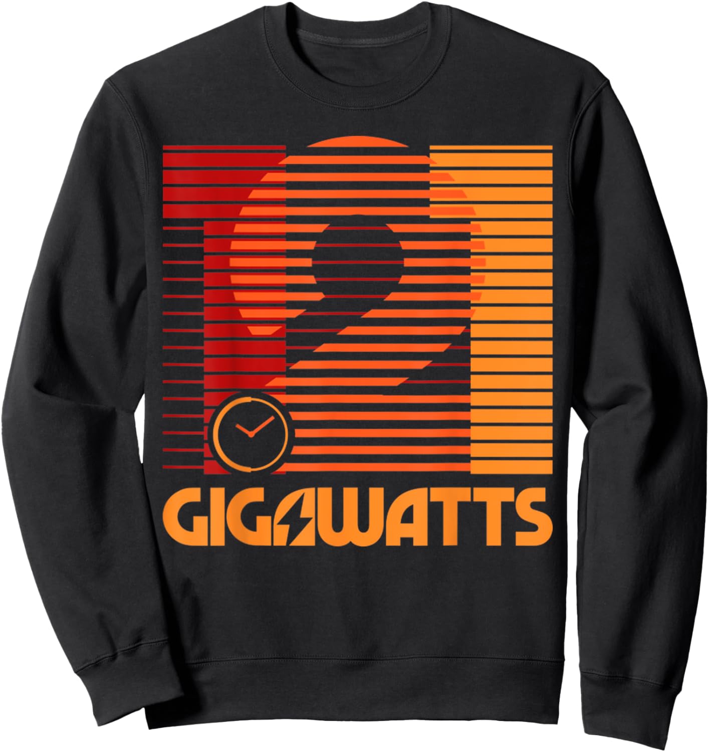 Vintage 1 21 Gigawatts Retro Minimal Style Classic Sweatshirt - Sweatshirt | Black