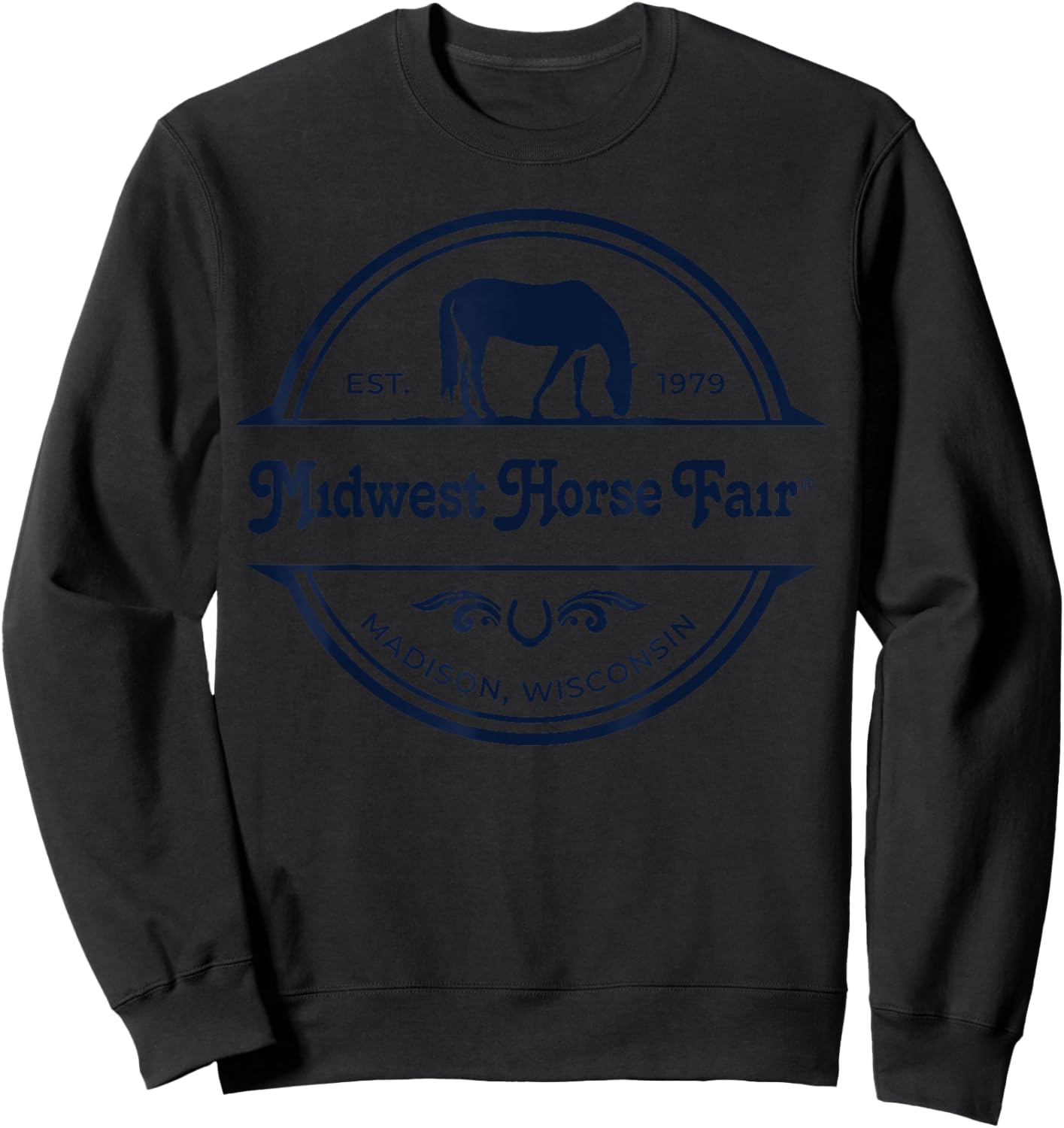 Midwest Horse Fair Est. 1979(b) Sweatshirt - Sweatshirt | Black