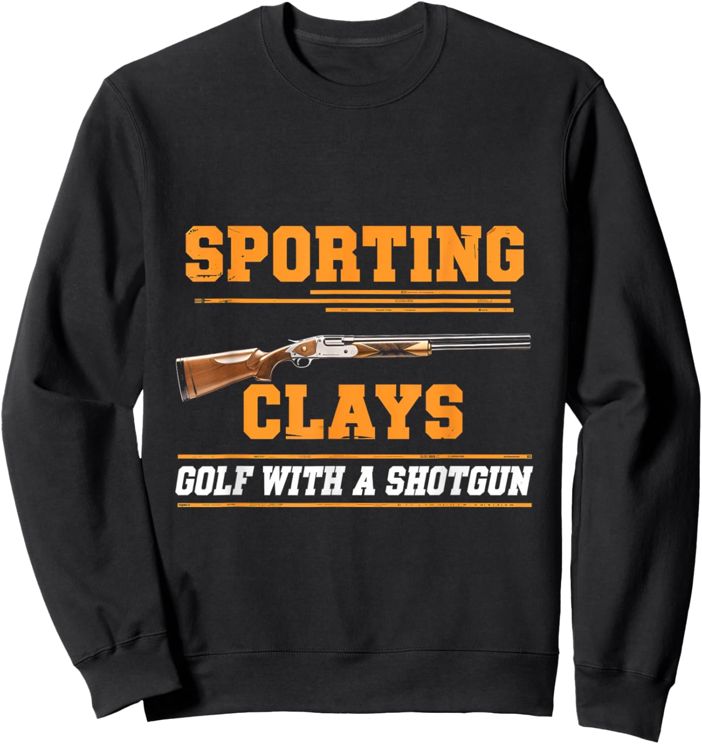 Sporting Clays Clay Golf Shotgun Shooting Sports Sweatshirt - Sweatshirt | Black