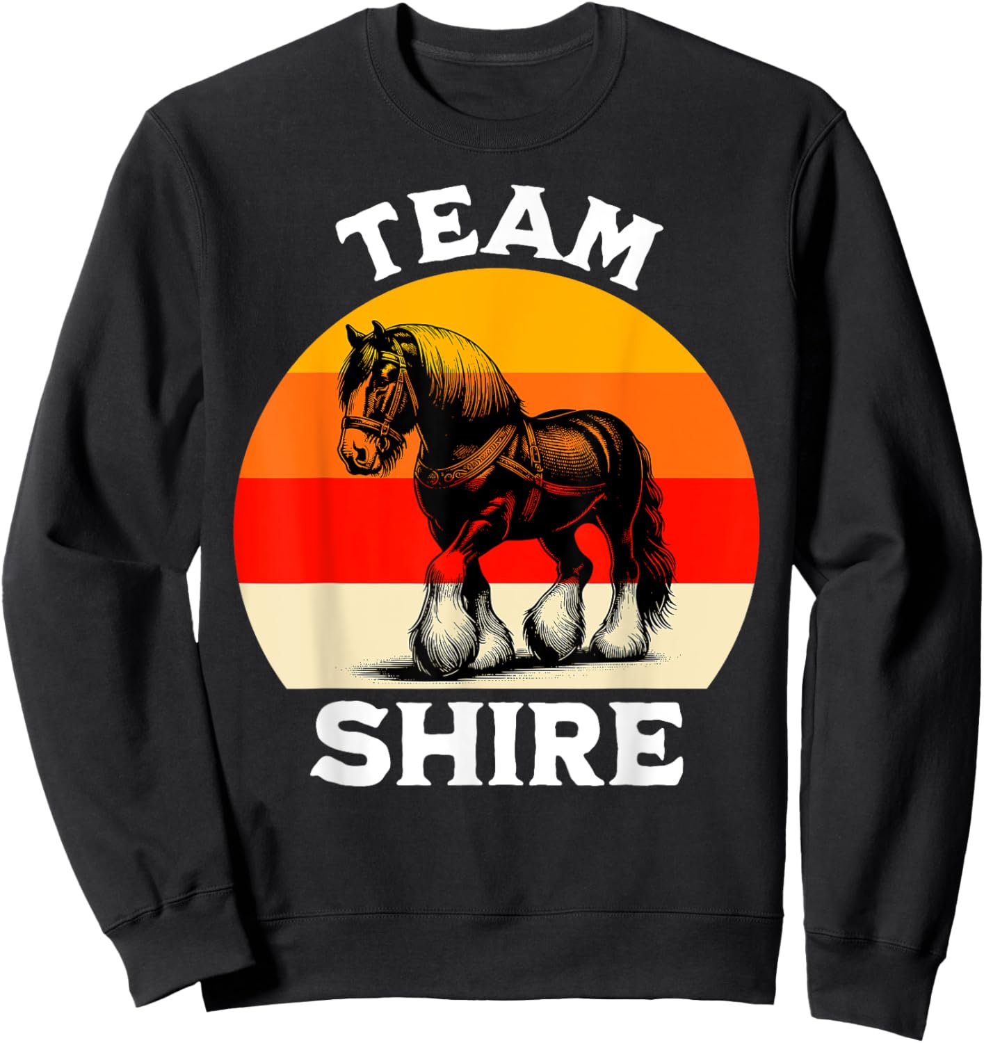 Shire Horse Team American Shire Horse Sweatshirt - Sweatshirt | Black
