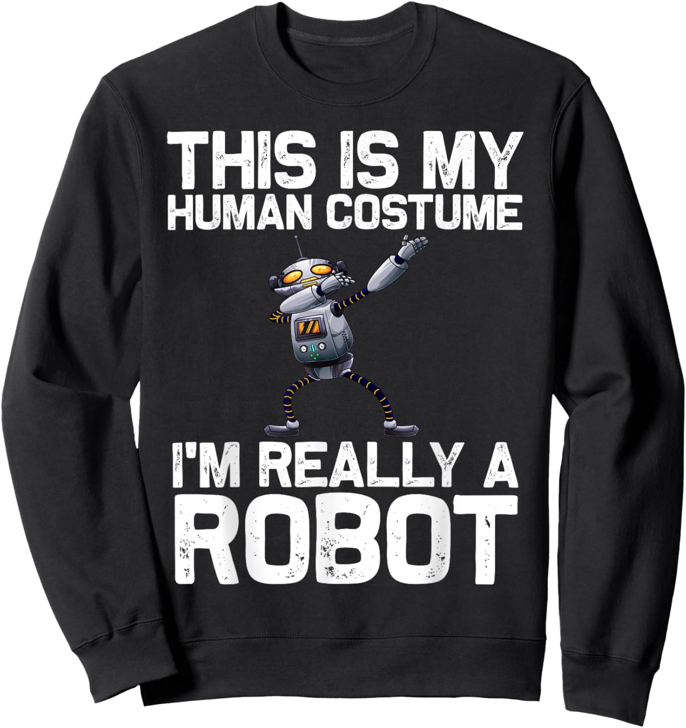 Robot Art Women Kids Robotics Engineer Robot Lover Sweatshirt - Sweatshirt | Black