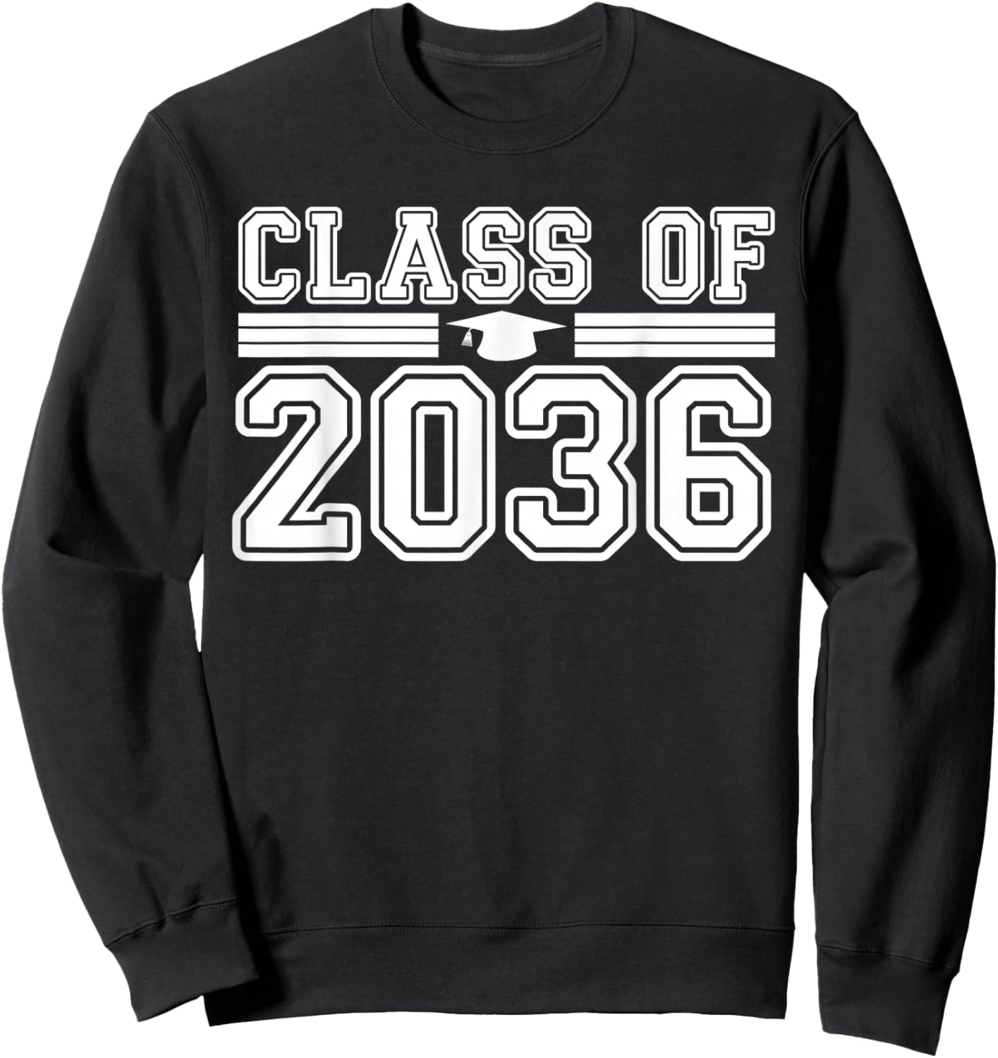 Class Of 2036 Grow with Me First Day of School Boys Girls Sweatshirt - Sweatshirt | Black
