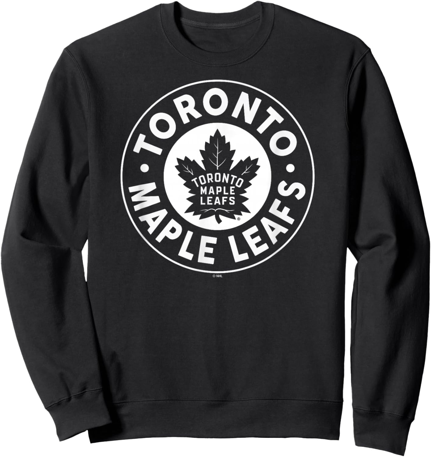 Toronto Maple Leafs Symbol Blue Officially Licensed Sweatshirt - Sweatshirt | Black