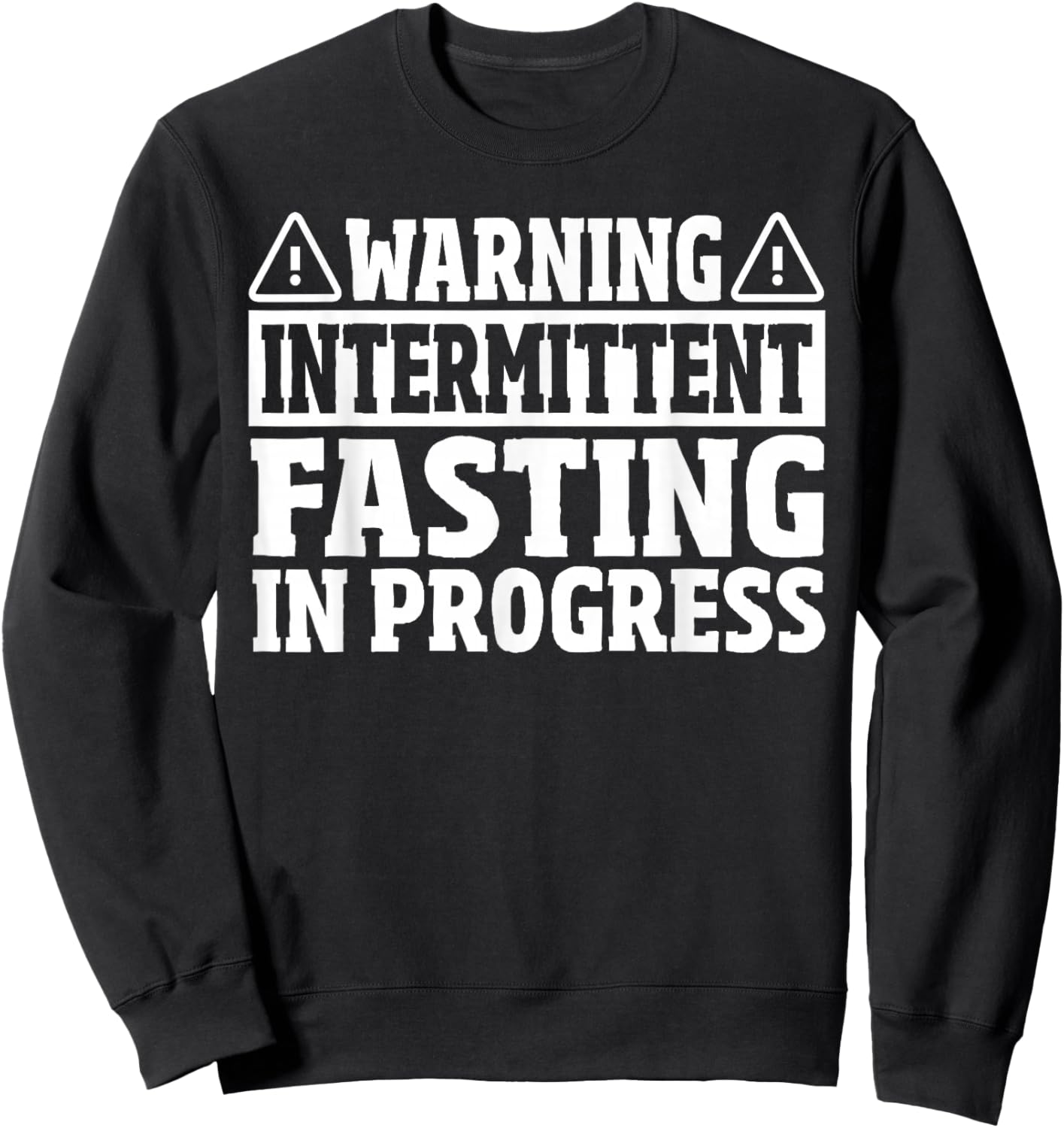 Intermittent Fasting In Progress Autophagy Sweatshirt - Sweatshirt | Black