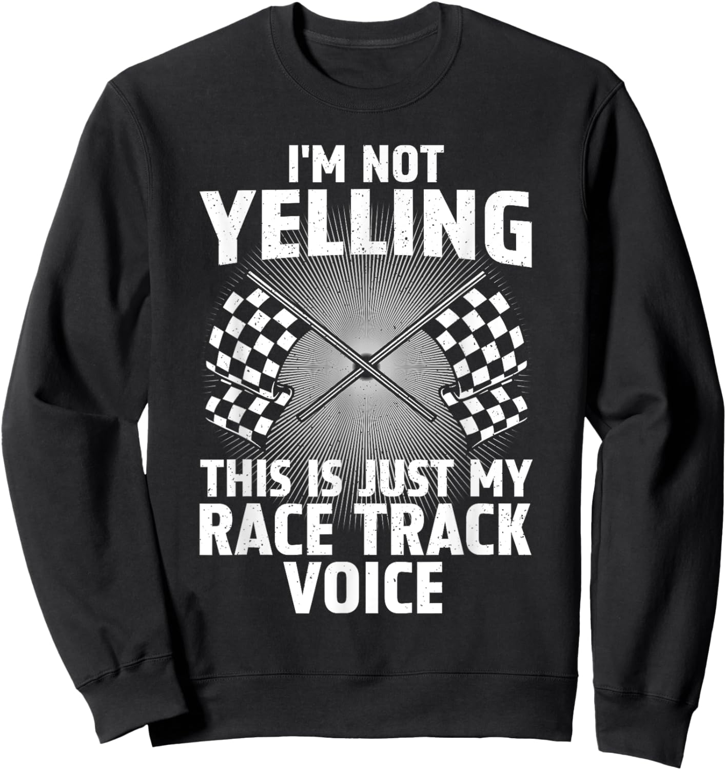 Best Racing Art Women Sprint Car Racecar Track Racer Sweatshirt - Sweatshirt | Black