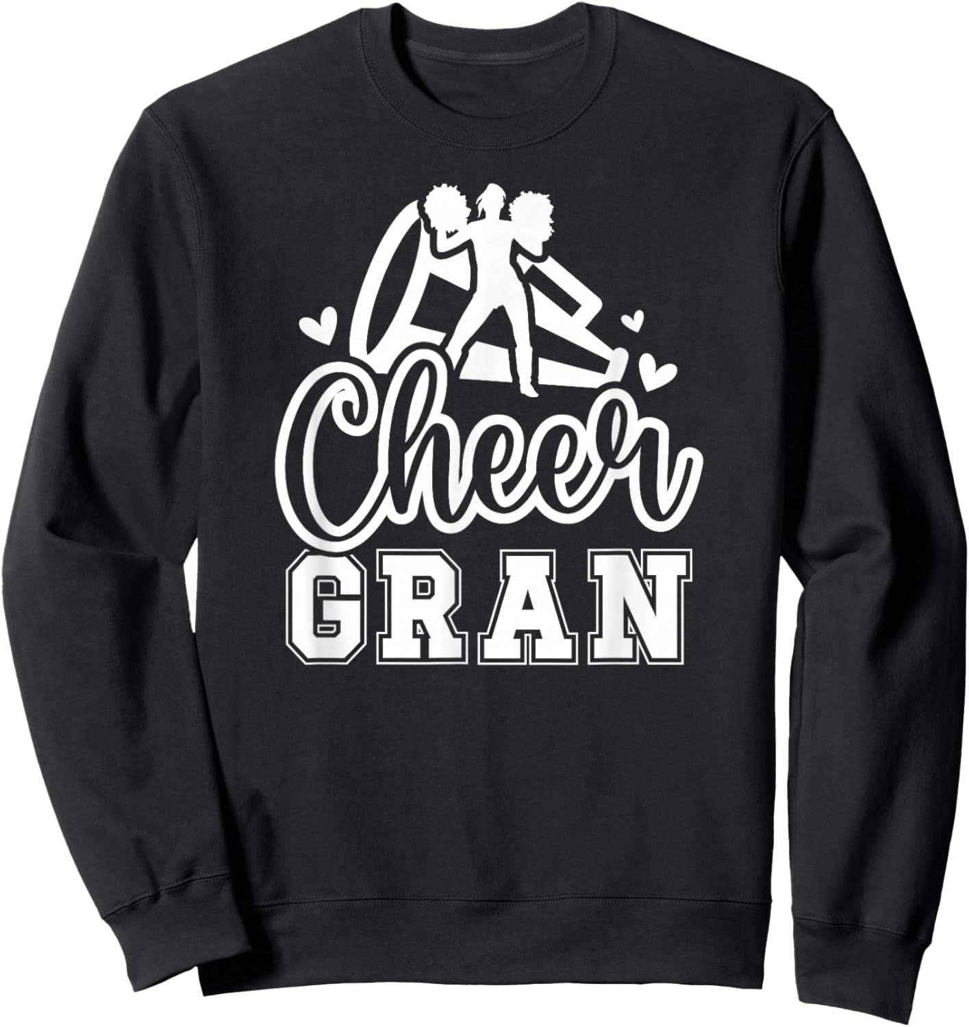 Cheer Gran Grandma Gran Of A Cheerleader Gran Sweatshirt - Sweatshirt | Black