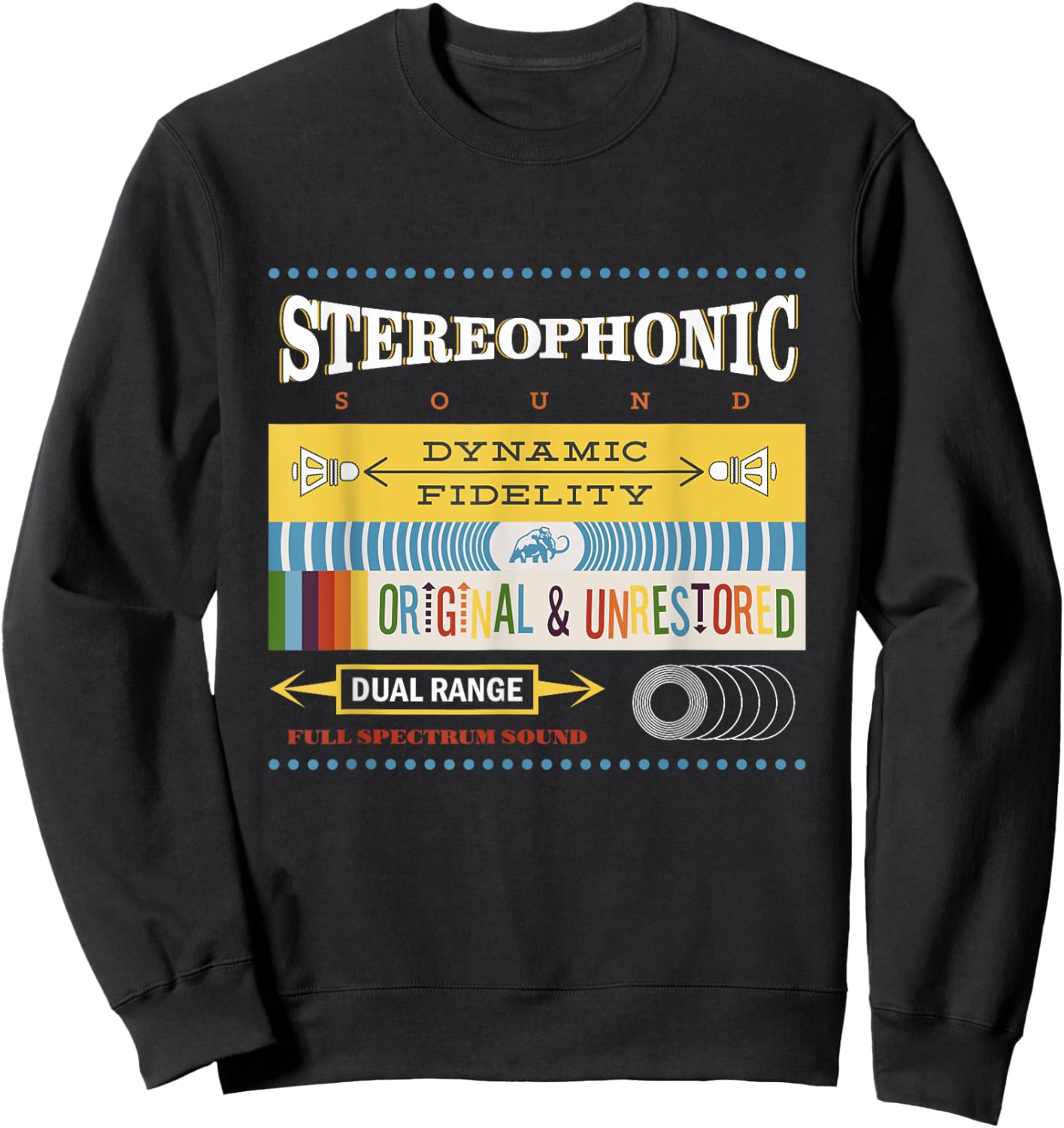 Stereophonic Sound Sweatshirt - Sweatshirt | Black