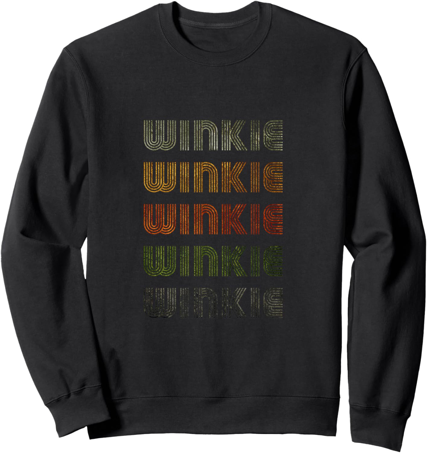 Love Heart Winkie Grunge Vintage Style Black Winkie Sweatshirt - Sweatshirt | Black