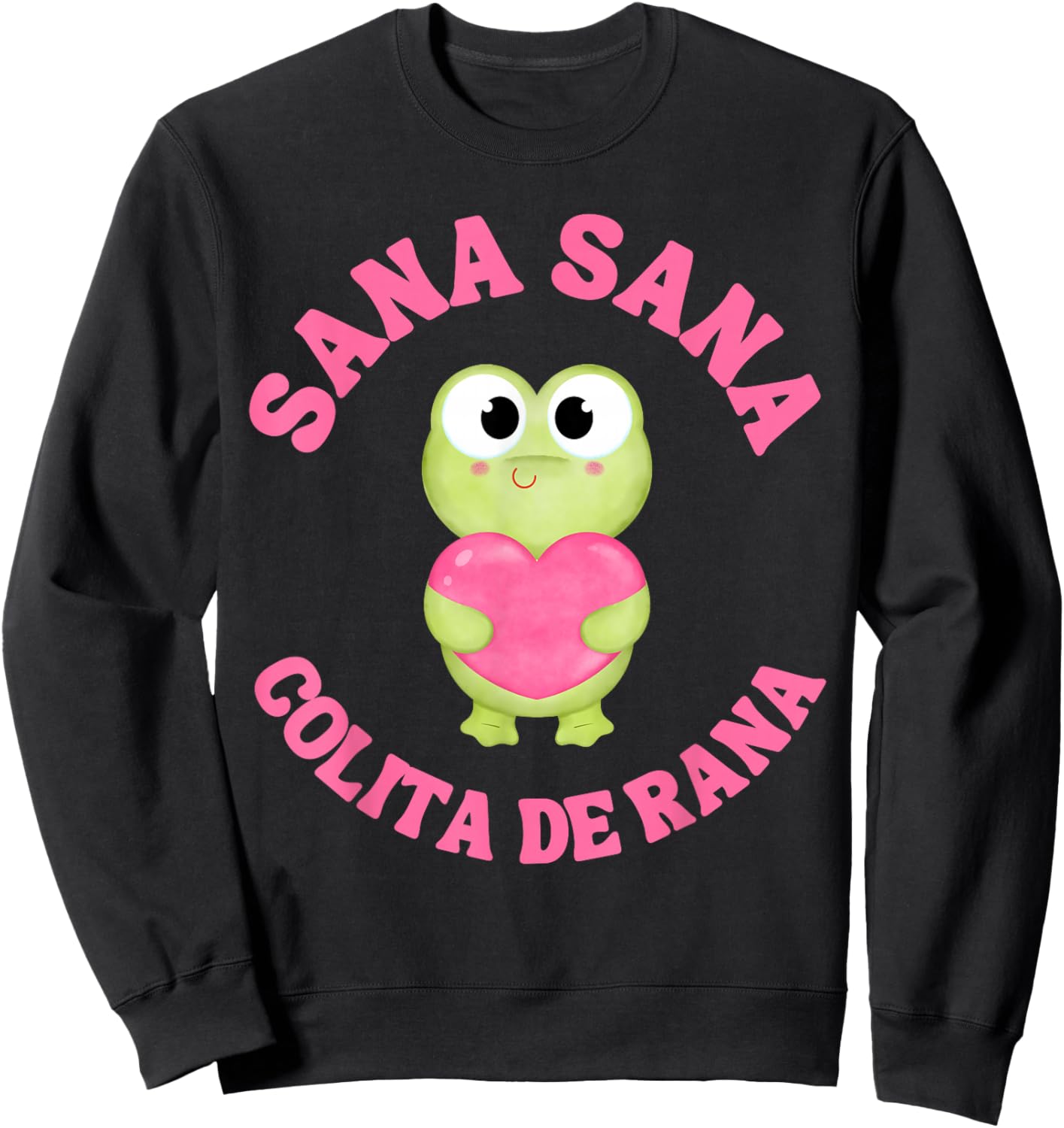 Sana Sana Colita de Rana Frog Sweatshirt - Sweatshirt | Black