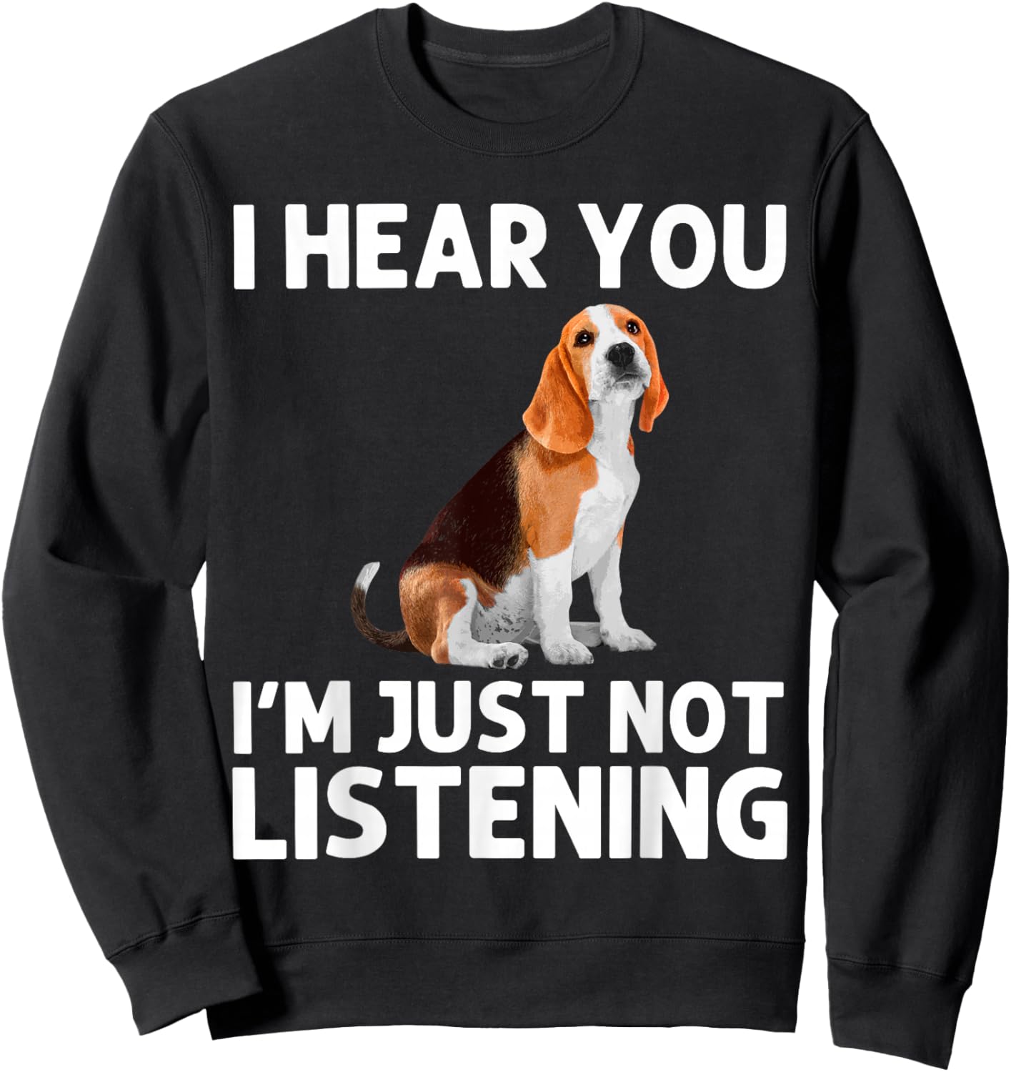 Best Beagle Art Women Kid Beagle Themed Beagle Lover Sweatshirt - Sweatshirt | Black