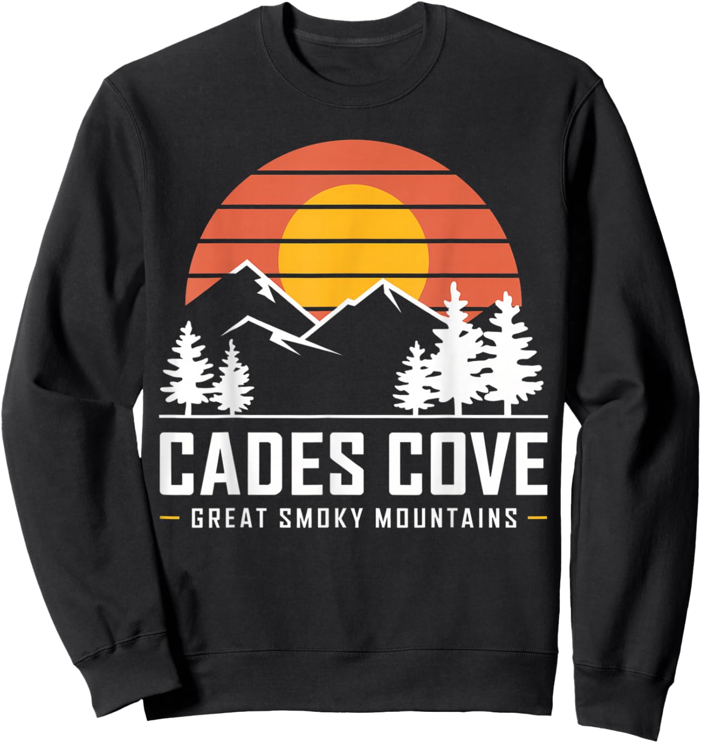 Cades Cove Great Smoky Mountains Tennessee Souvenirs Sweatshirt - Sweatshirt | Black