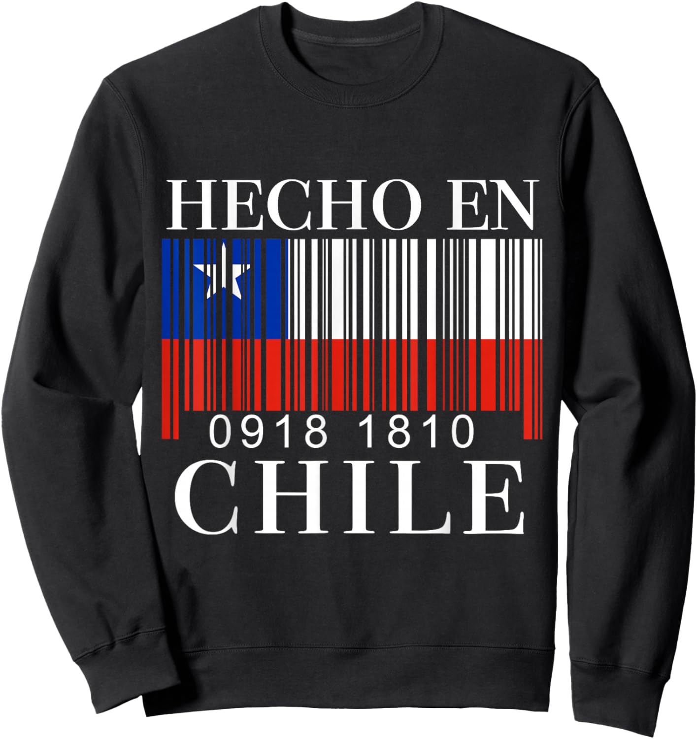 Chile Flag Pride Chilean Funny Camiseta Chilena Mujer Hombre Sweatshirt - Sweatshirt | Black