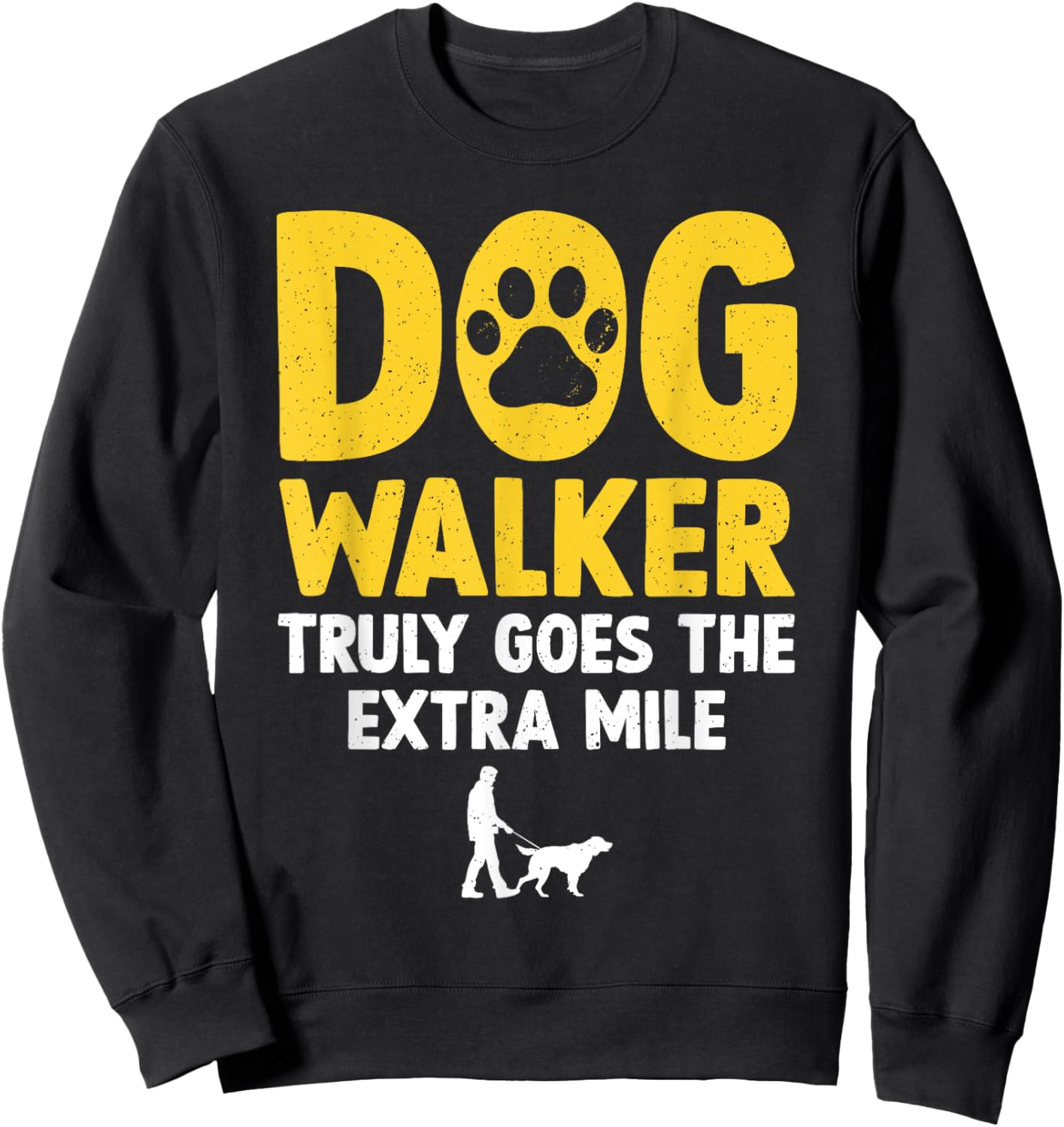Cool Dog Walker Design Women Pet Walker Dog Walking Sweatshirt - Sweatshirt | Black