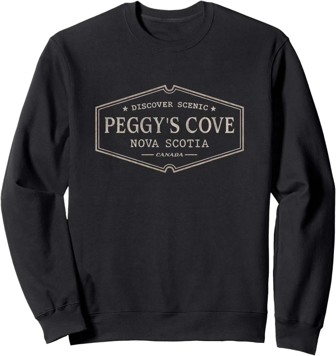 Peggy's Cove Nova Scotia | Scenic Peggy's Cove Canada Sweatshirt - Sweatshirt | Black