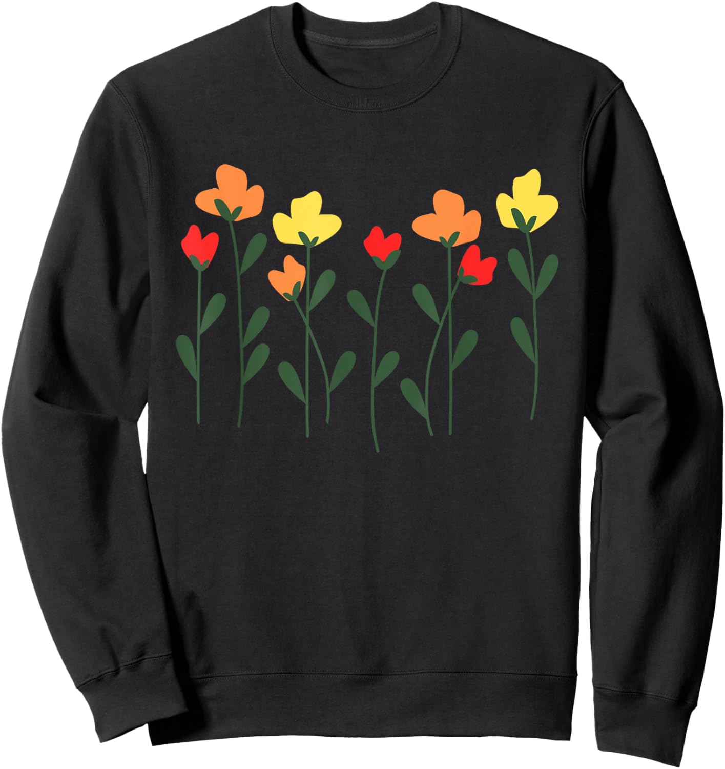 Flower men Cute Flower men Wildflower Sweatshirt - Sweatshirt | Black