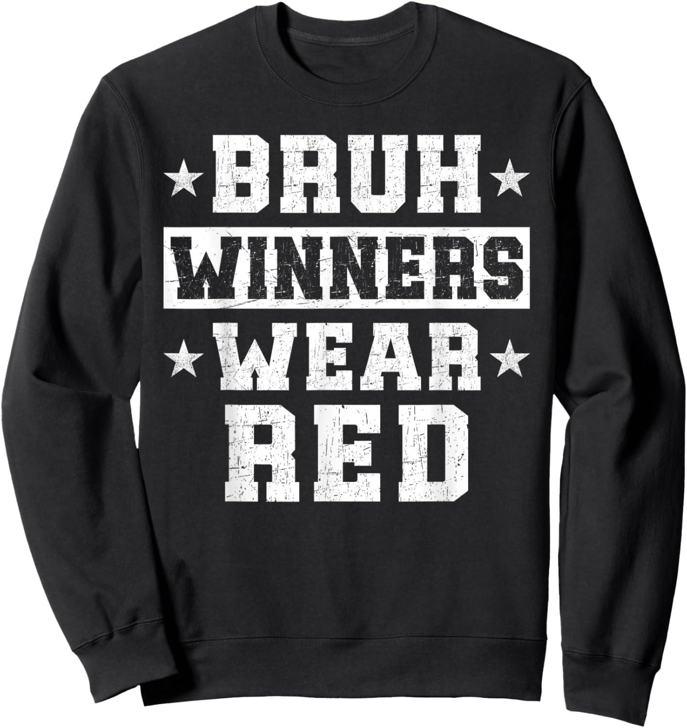 Spirit Week Winners Wear Red Camp Team Game Color Sports Sweatshirt - Sweatshirt | Black