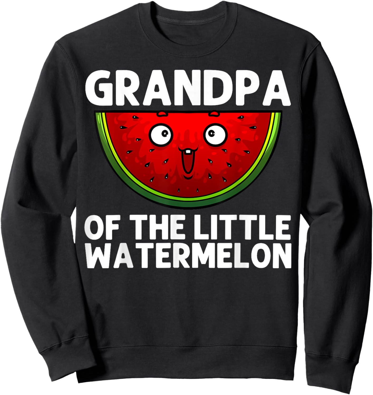 Cool Watermelon For Grandpa Melon Summer Juicy Fruit Lover Sweatshirt - Sweatshirt | Black