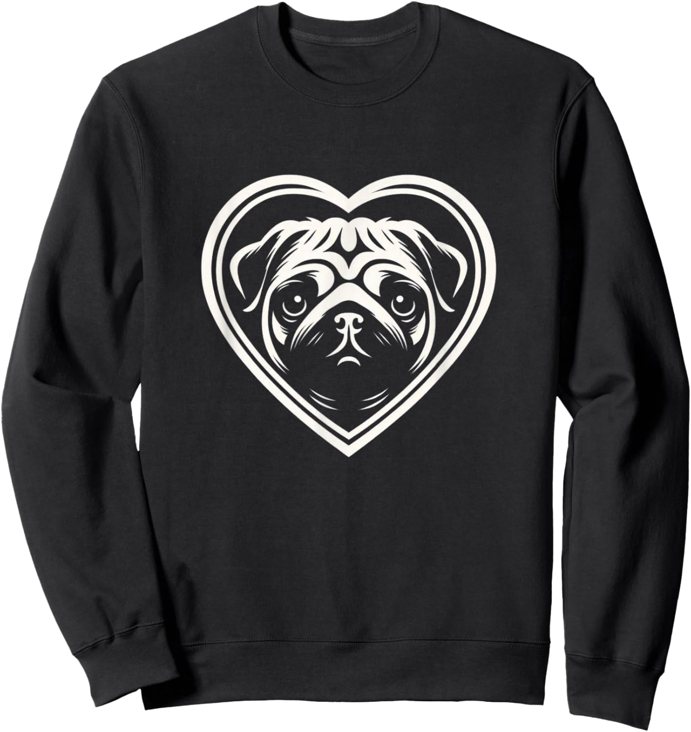 Pug Shirt Girls Pug Breeder Pugs Lover Pug Sweatshirt - Sweatshirt | Black