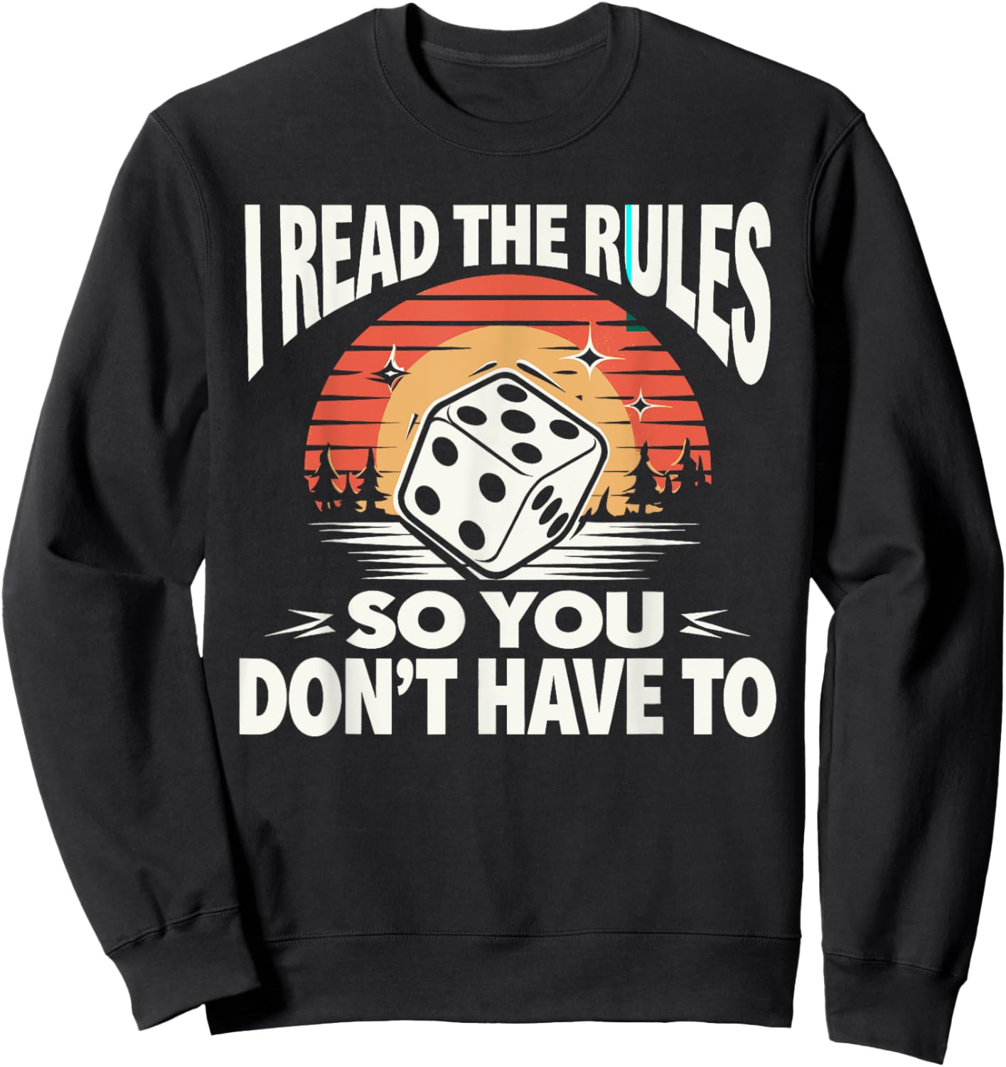 Board Game Card Game Game Night Gift: & Graphic Sweatshirt - Sweatshirt | Black