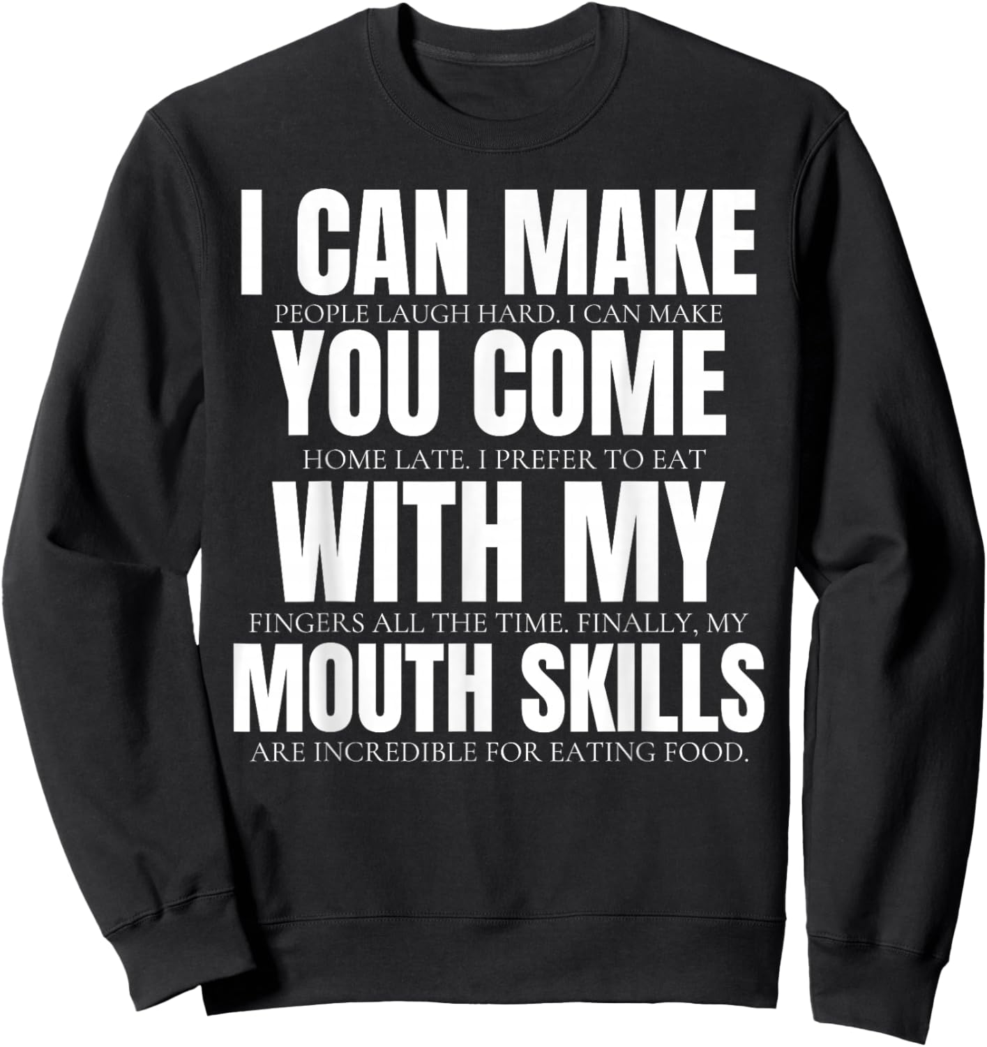 Sexual Innuendo Funny Offensive Adult Humor Gag Women Sweatshirt - Sweatshirt | Black