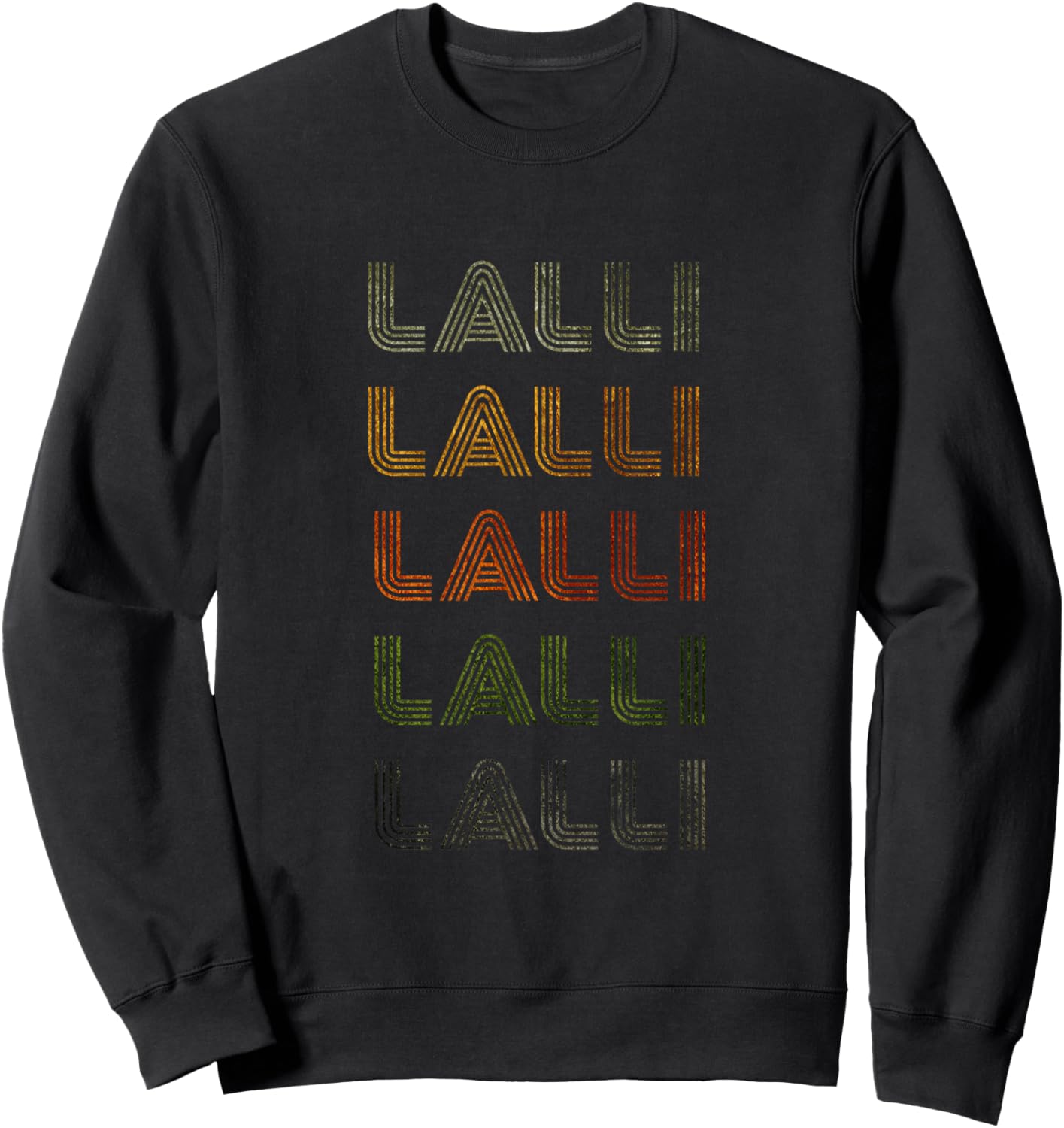 Love Heart Lalli Grunge Vintage Style Black Lalli Sweatshirt - Sweatshirt | Black