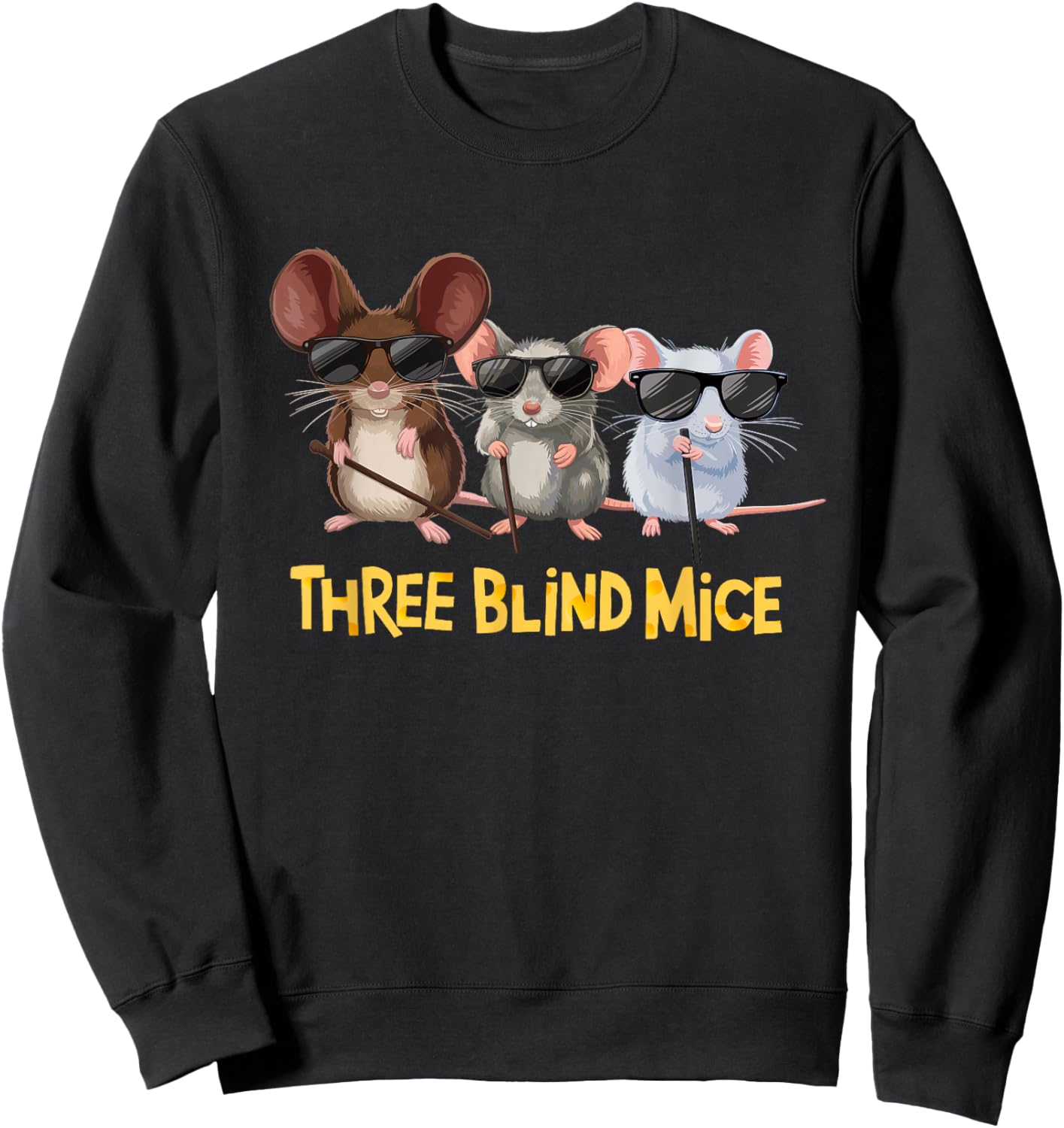Three Blind Mice Costume Sweatshirt - Sweatshirt | Black