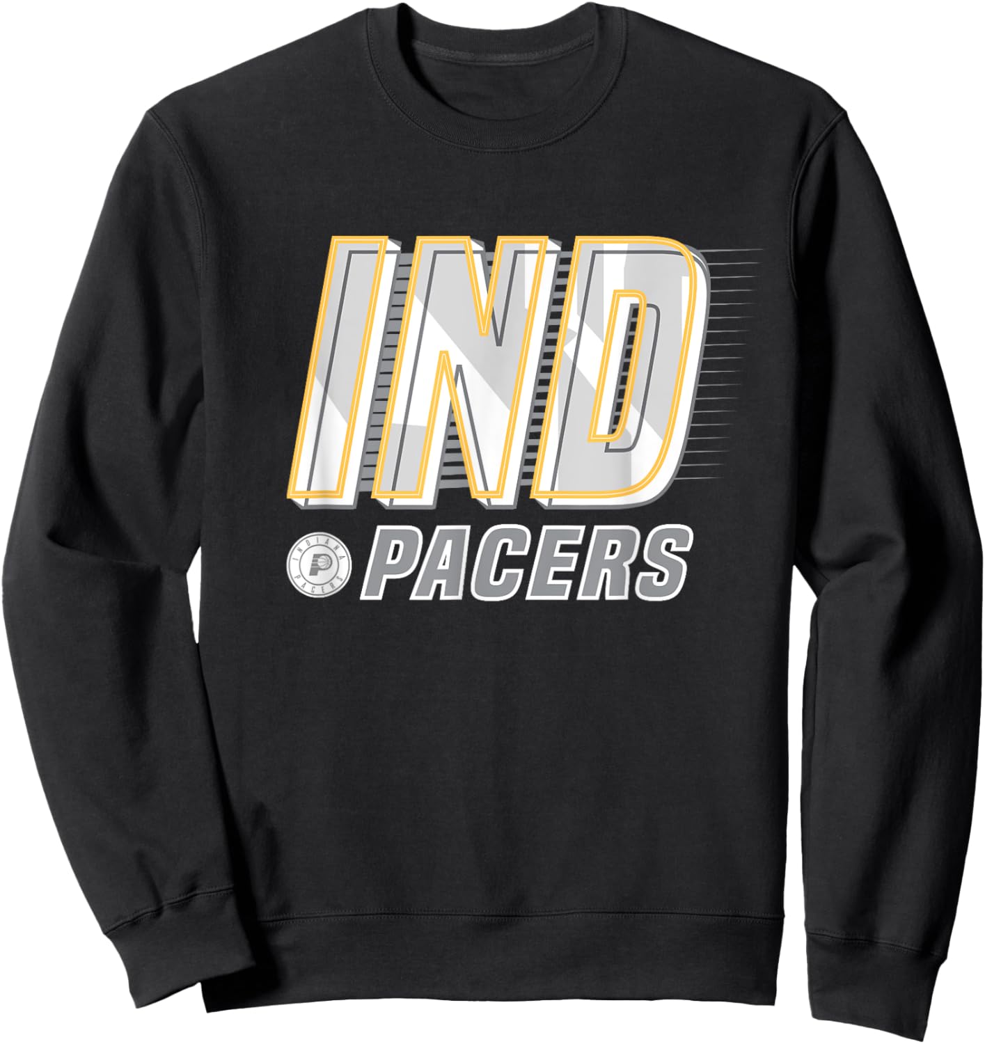 NBA Indiana Pacers Type Stack Logo Sweatshirt - Sweatshirt | Black