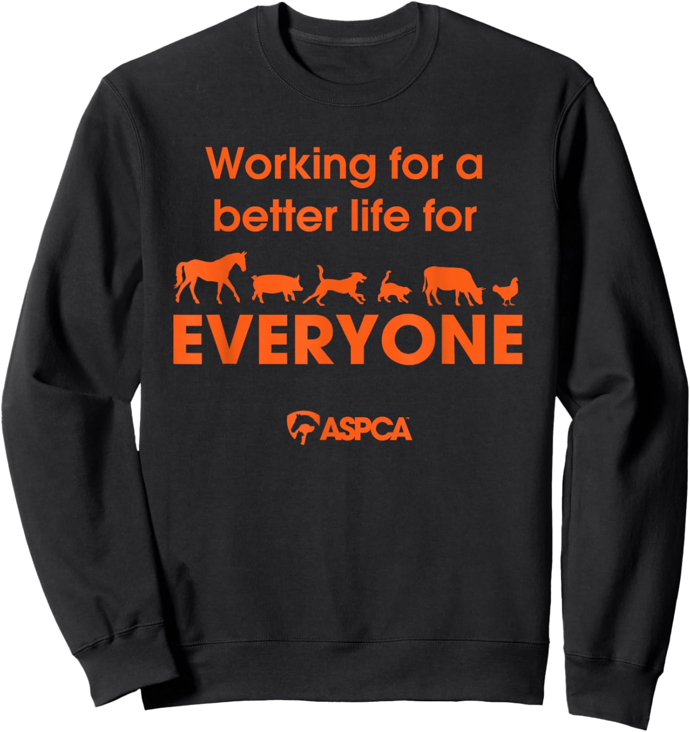 ASPCA Adult Black Classic Fit Modern Classic Fit Life Sweatshirt - Sweatshirt | Black