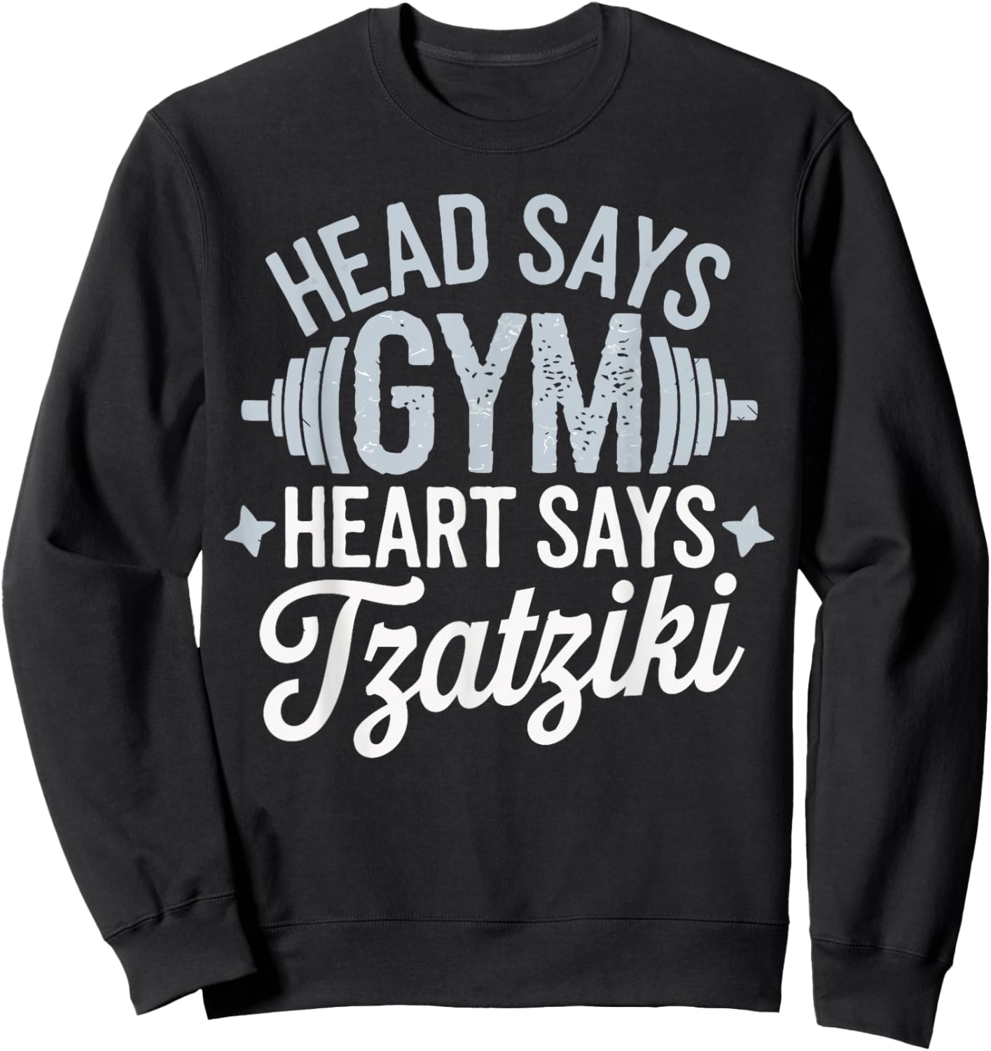Funny Tzatziki Lover My Heart Says Tzatziki Sweatshirt - Sweatshirt | Black