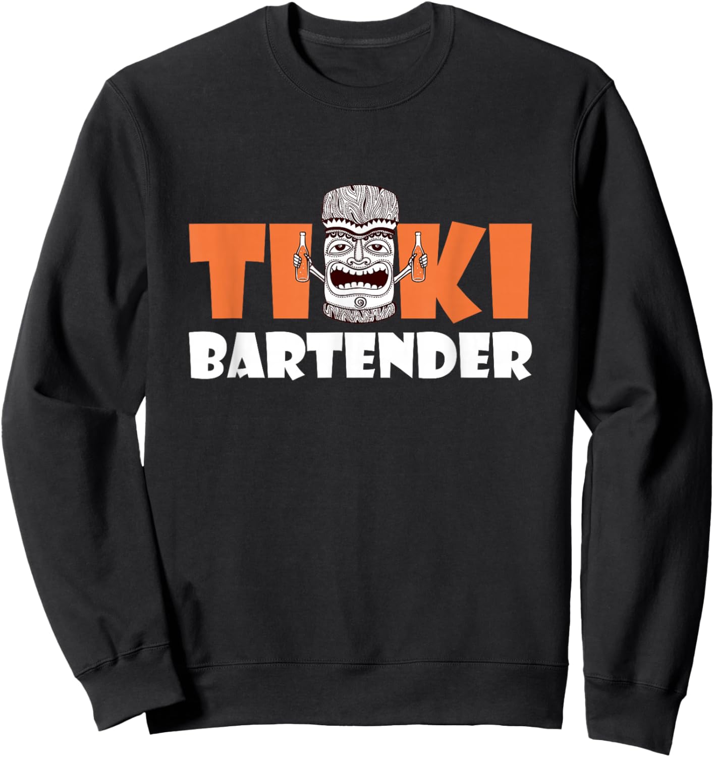Tiki Bartender Tropical Drinks Tiki Bar Island Hawaii Sweatshirt - Sweatshirt | Black