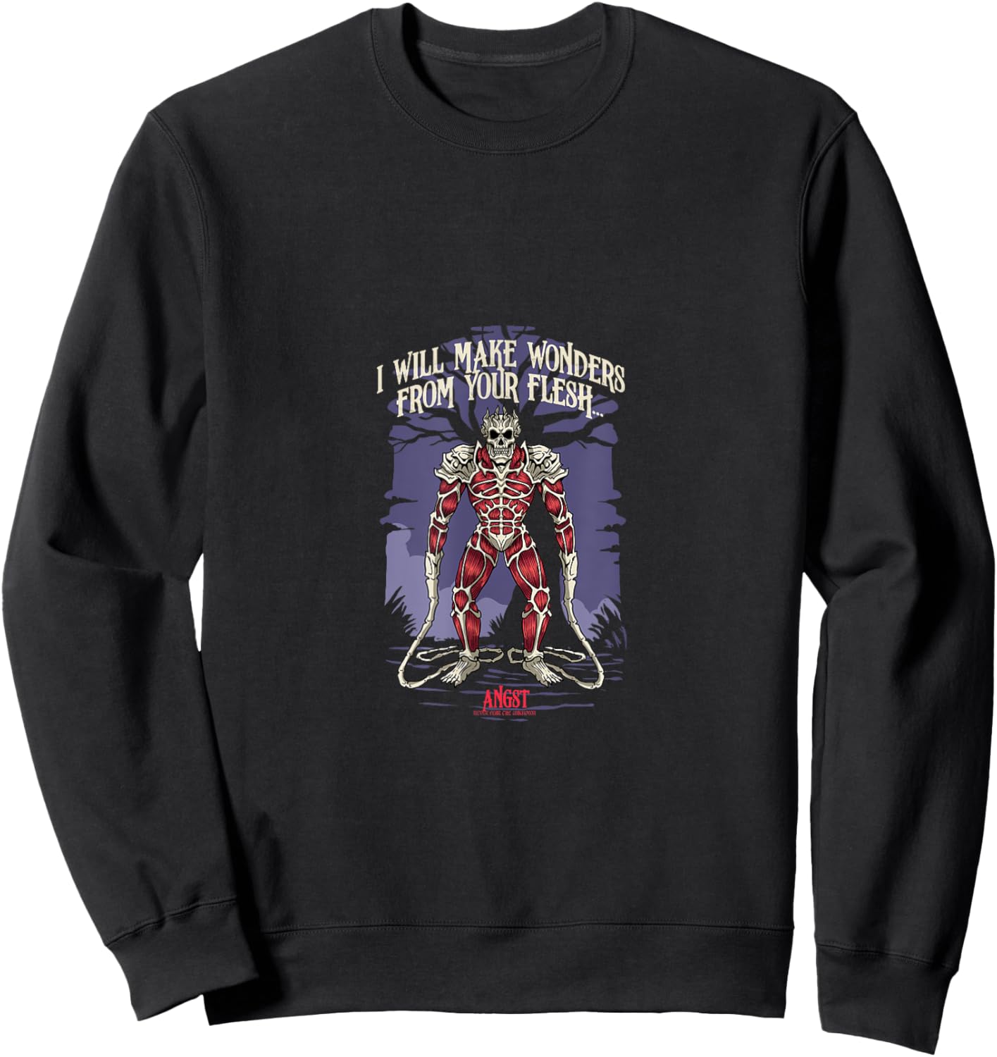 Angst: Fear the Unknown - Flesh Weaver Sweatshirt - Sweatshirt | Black
