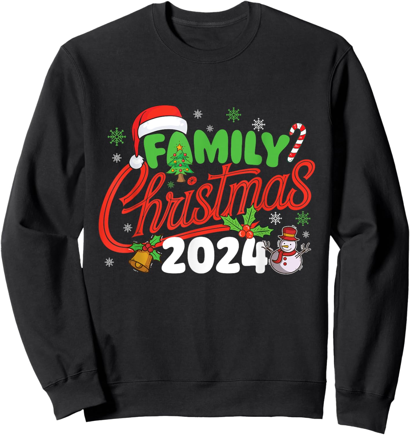 Family Christmas 2024 - Xmas Christmas Squad Sweatshirt - Sweatshirt | Black