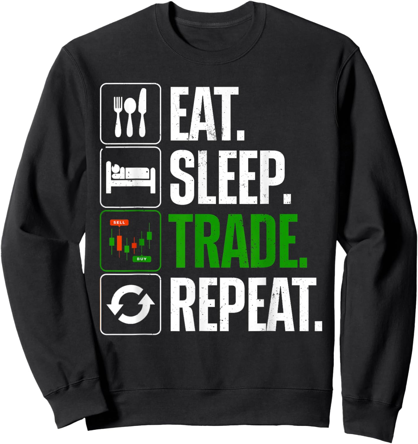 Best Stock Market Art Women Stock Trader Day Trading Sweatshirt - Sweatshirt | Black