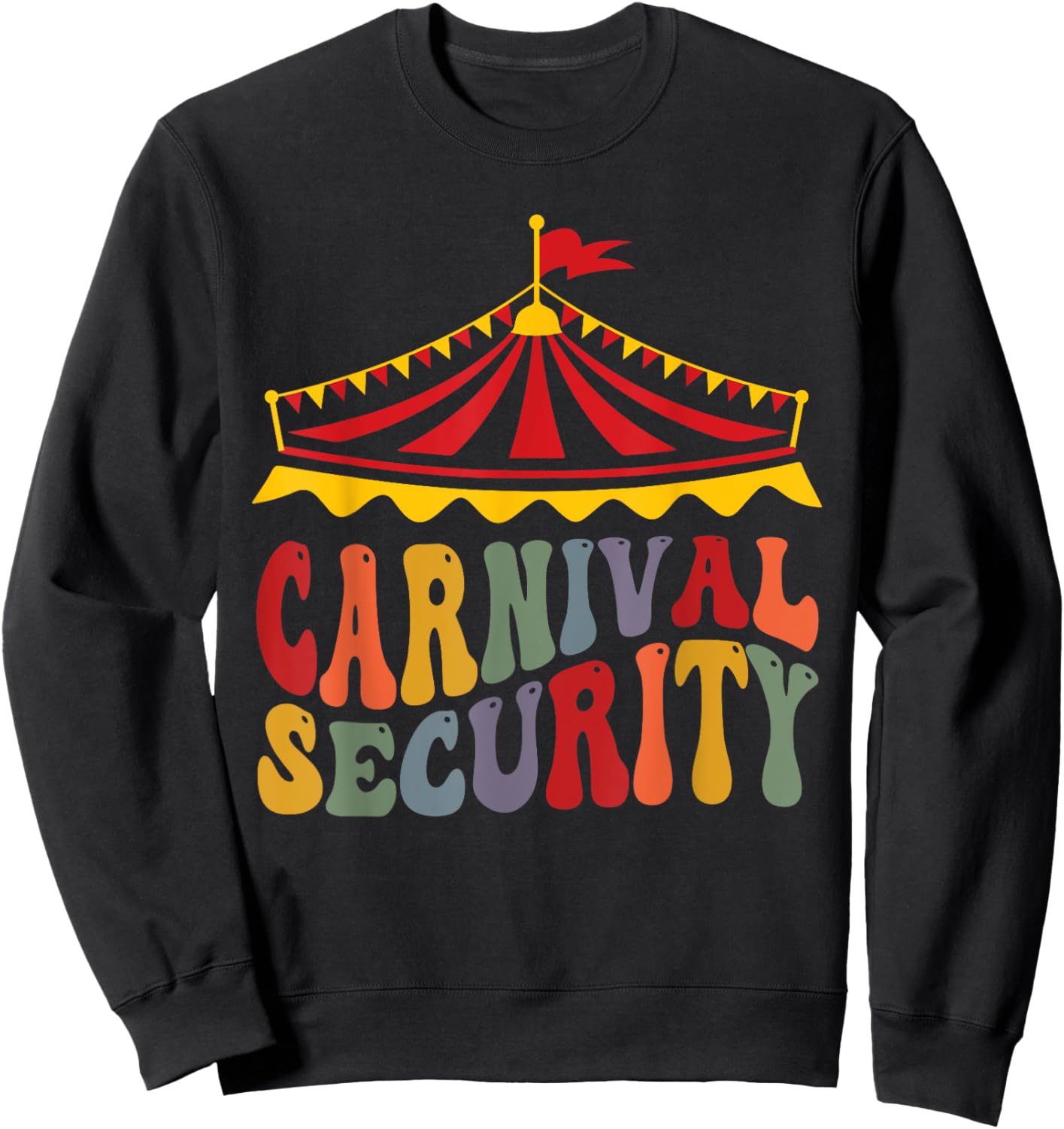 Circus Carnival Security Carnival Crew kids boys girls Sweatshirt - Sweatshirt | Black