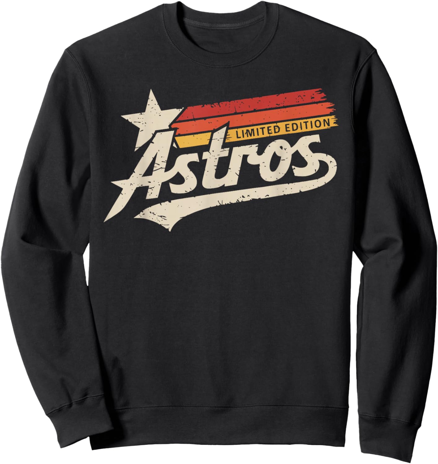 Vintage Astros Retro Style Classic Sweatshirt - Sweatshirt | Black