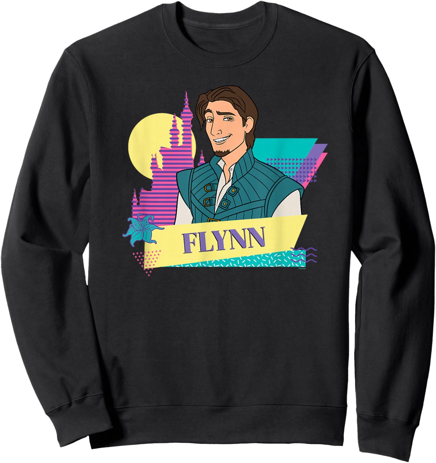 Disney Tangled Retro Couples Matching Flynn Rider Sweatshirt - Sweatshirt | Black