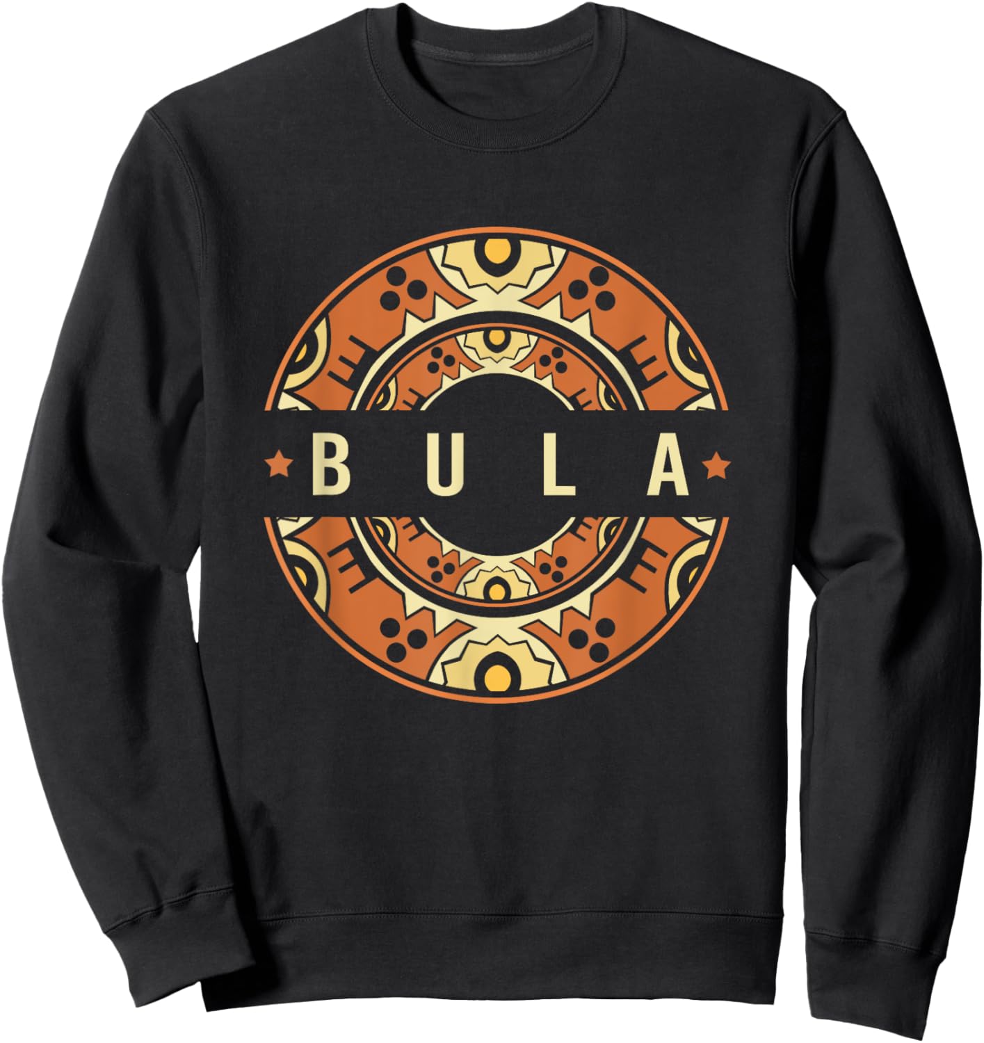 Fiji Island Fijian Tapa Traditional Masi Kesakesa Bula Sweatshirt - Sweatshirt | Black