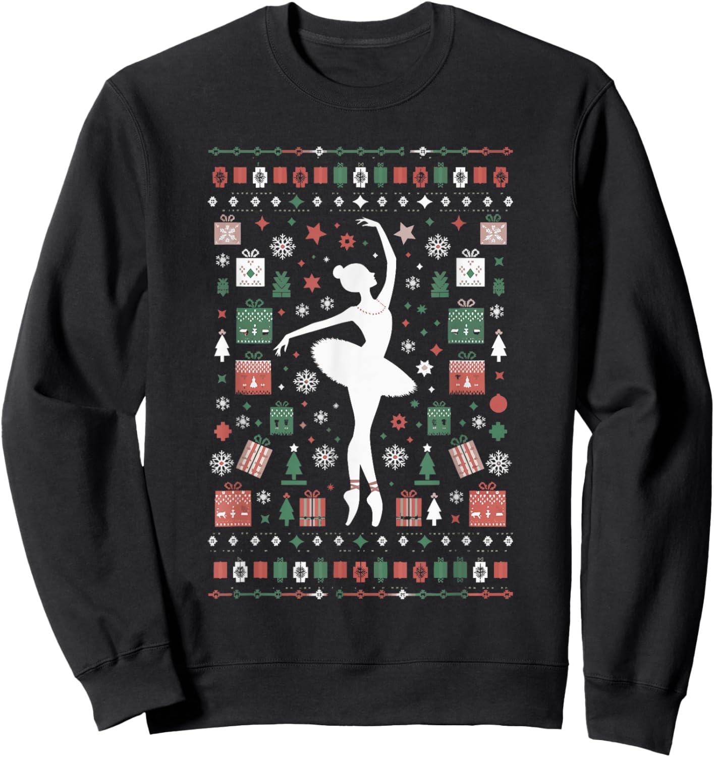 Ballet Ugly Christmas Sweatshirt - Sweatshirt | Black