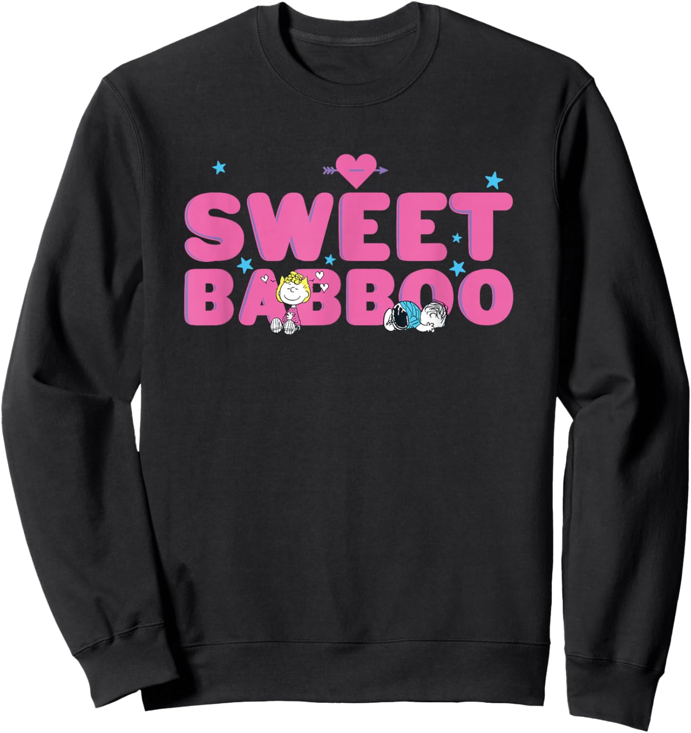 Peanuts Sweet Babboo Valentines Day Sweatshirt - Sweatshirt | Black