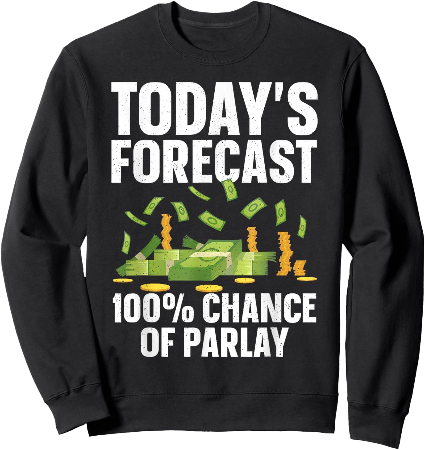 Parlay Sports Betting Design Women Sports Gambler Sweatshirt - Sweatshirt | Black