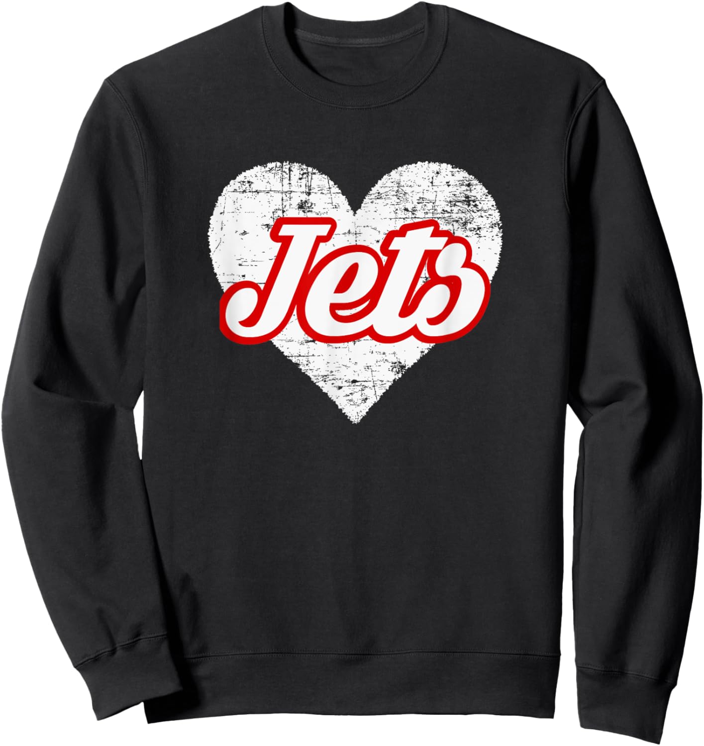 Adams Central Jets Over Heart Sweatshirt - Sweatshirt | Black