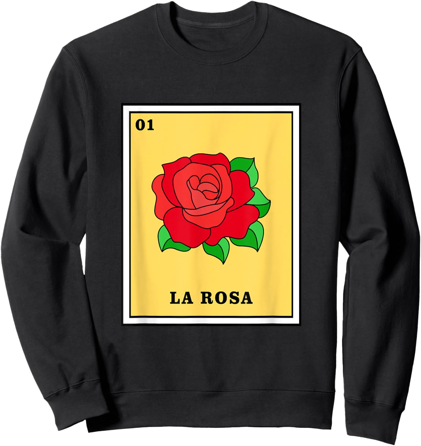 Mexican Lottery Game La Rosa Sweatshirt - Sweatshirt | Black
