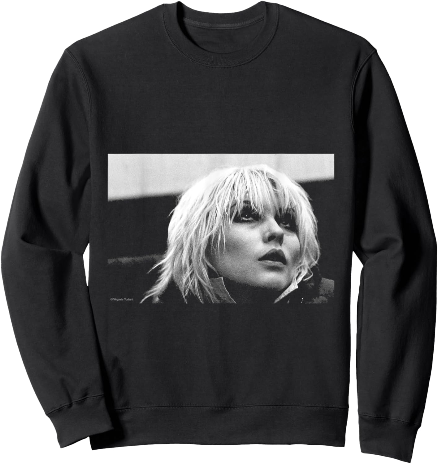 Debbie Harry Blondie Singer By Virginia Turbett Sweatshirt - Sweatshirt | Black