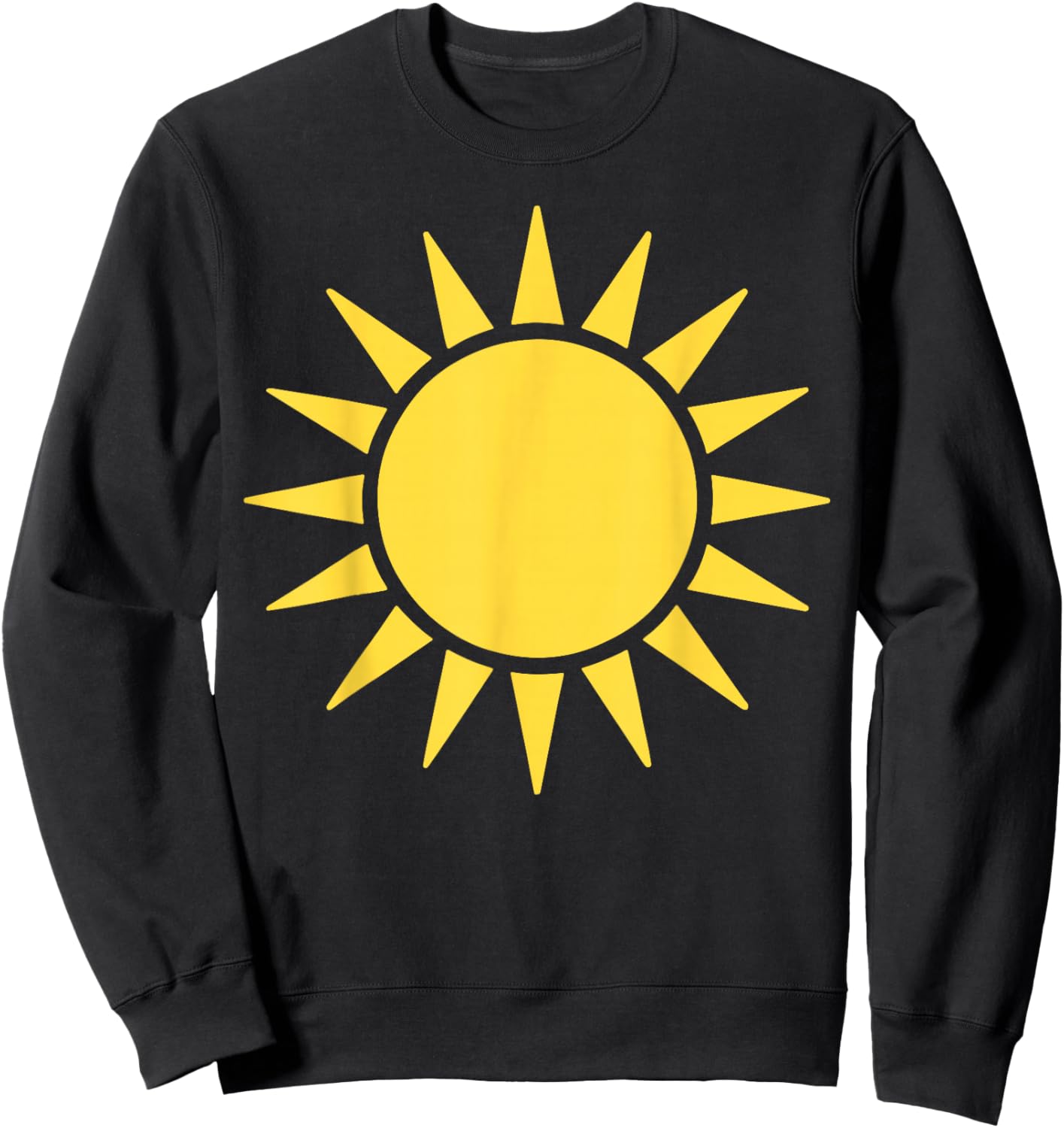 Sun Shirt Adult Kids Men Women Sun Costume Sweatshirt - Sweatshirt | Black
