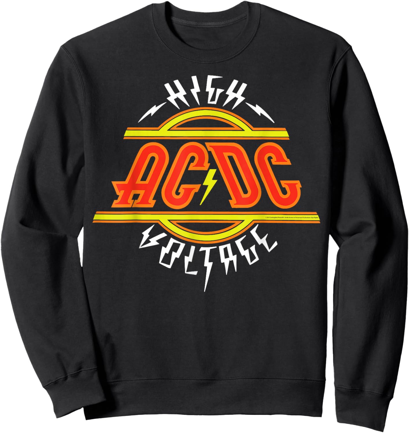 AC/DC - High Voltage Red Logo Sweatshirt - Sweatshirt | Black