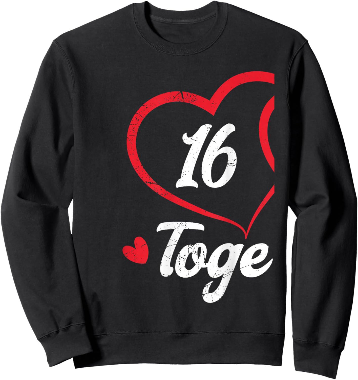 16th Wedding Anniversary 16 Years Together Couples Matching Sweatshirt - Sweatshirt | Black