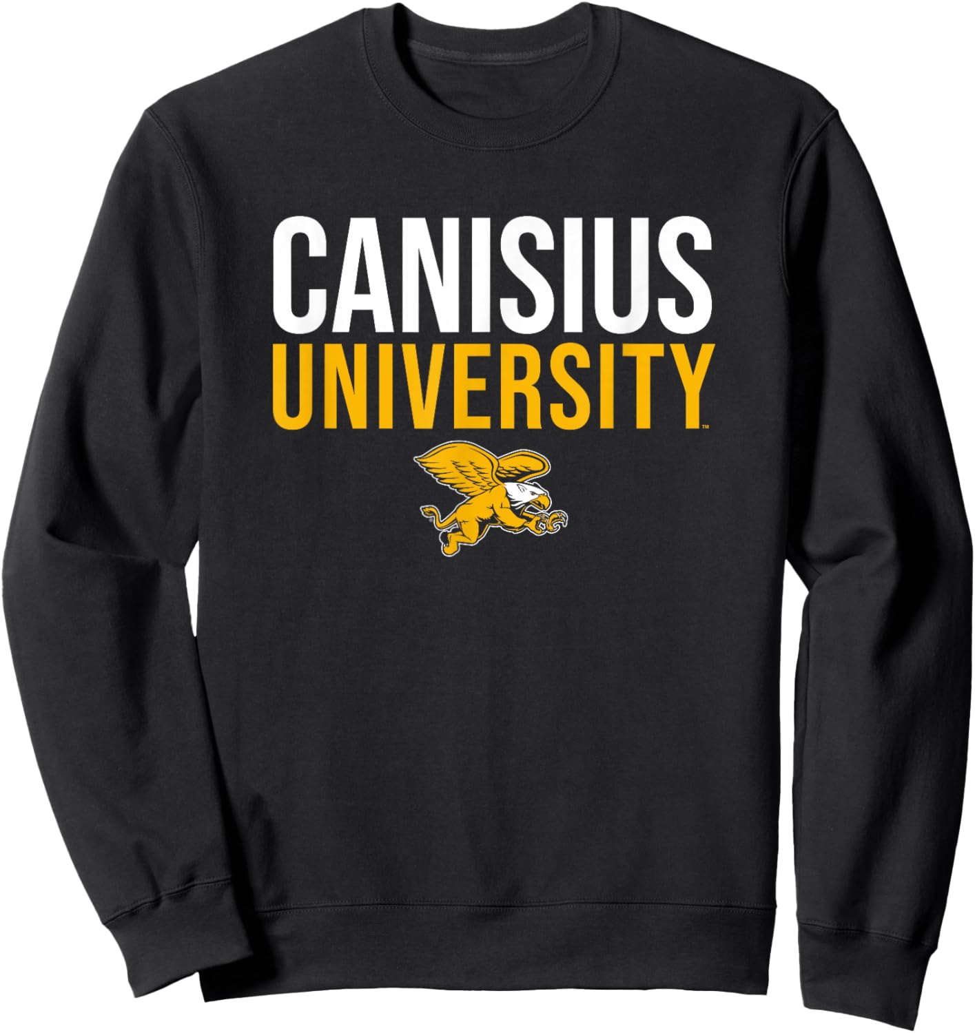 Canisius University Golden Griffins Stacked Sweatshirt - Sweatshirt | Black