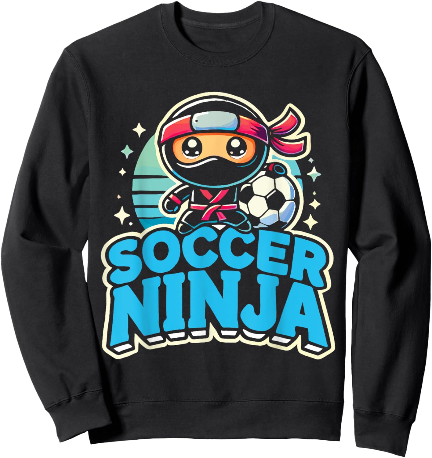 Soccer Ninja Soccer Toddler Sweatshirt - Sweatshirt | Black