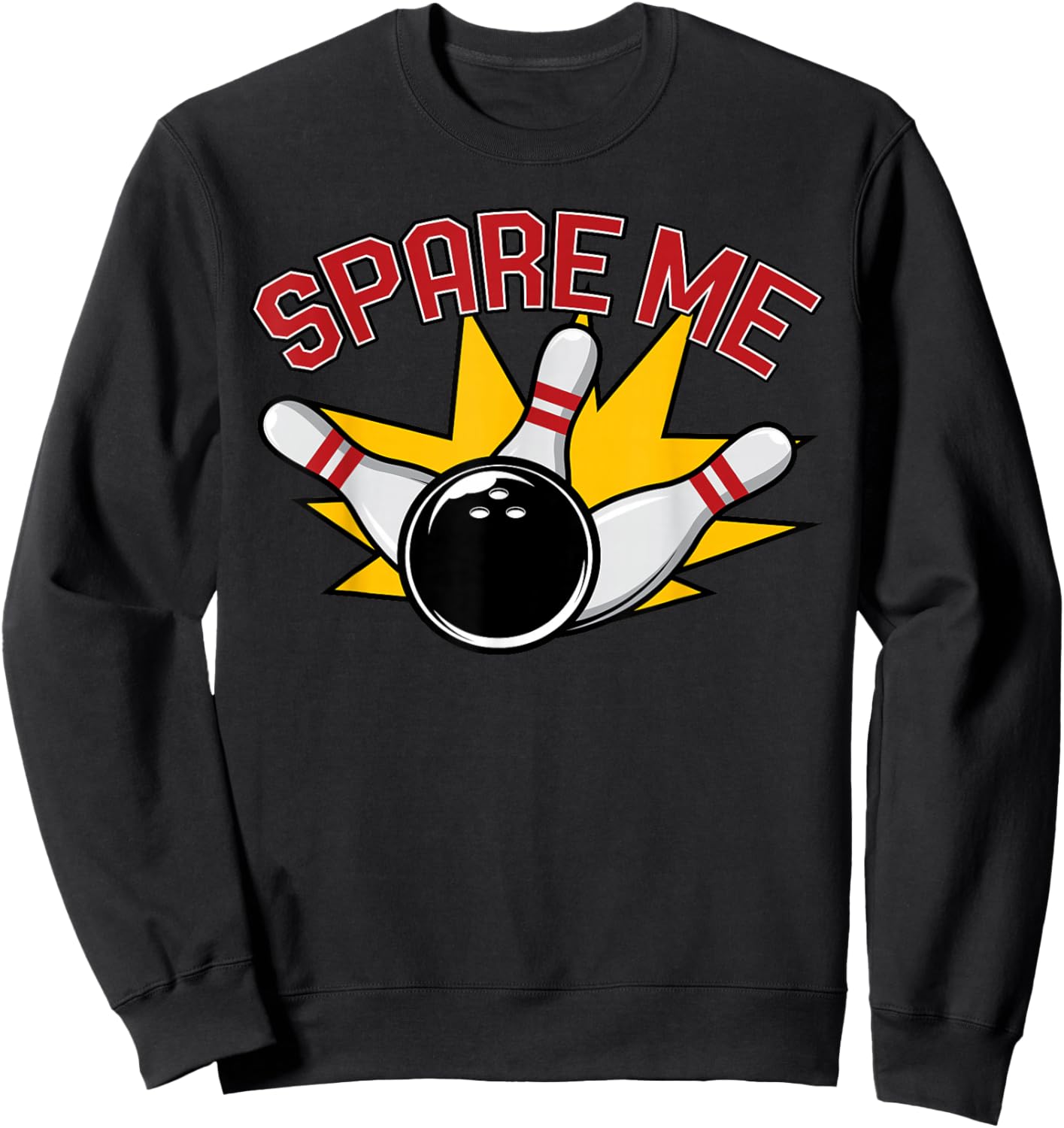 Cool Bowling Novelty Women Bowling Team Gag Bowler Sweatshirt - Sweatshirt | Black